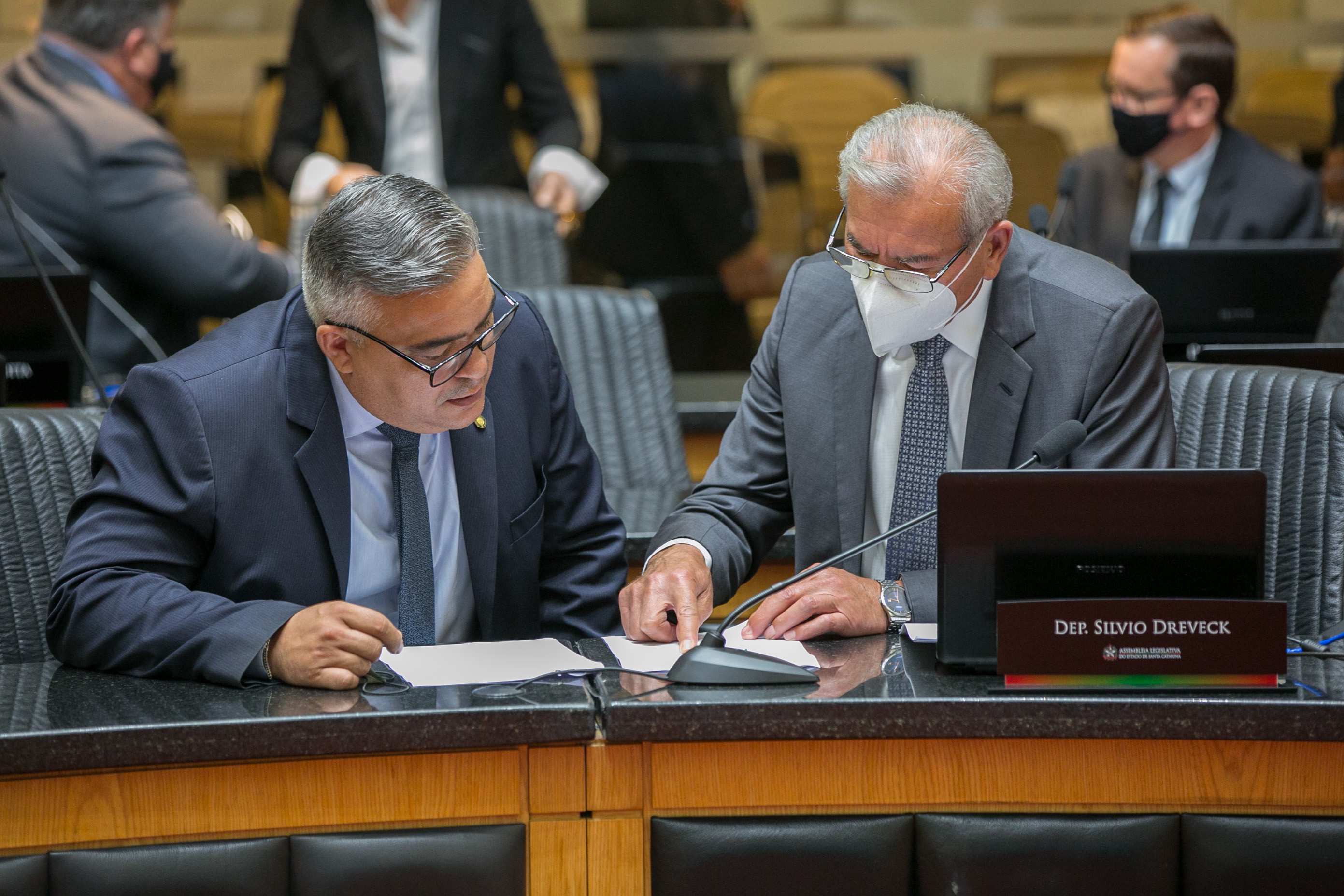 Deputado Sargento Lima (PL) e Deputado Silvio Dreveck (PP)