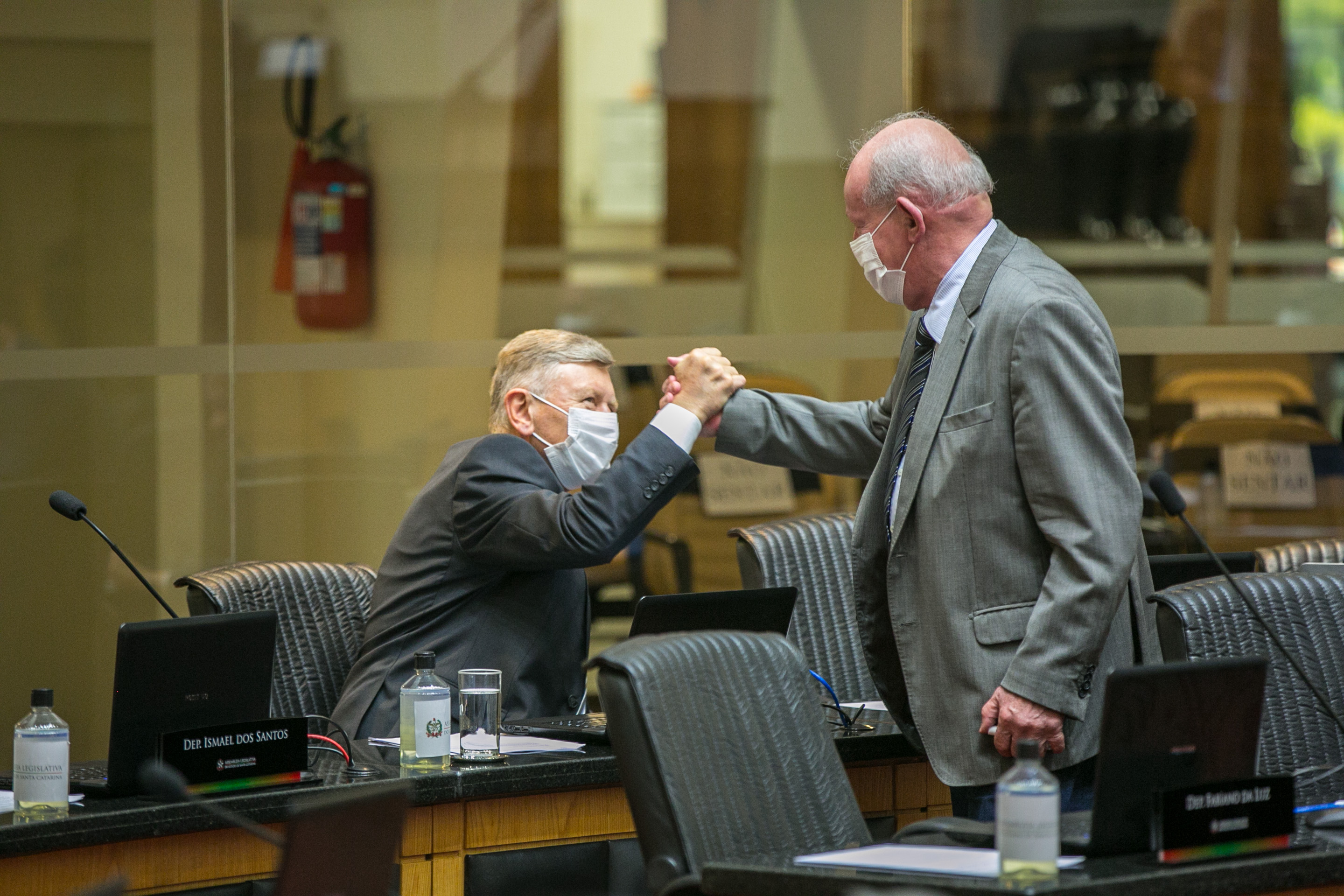 Deputado Milton Hobus (PSD) e Deputado Marcos Vieira (PSDB)