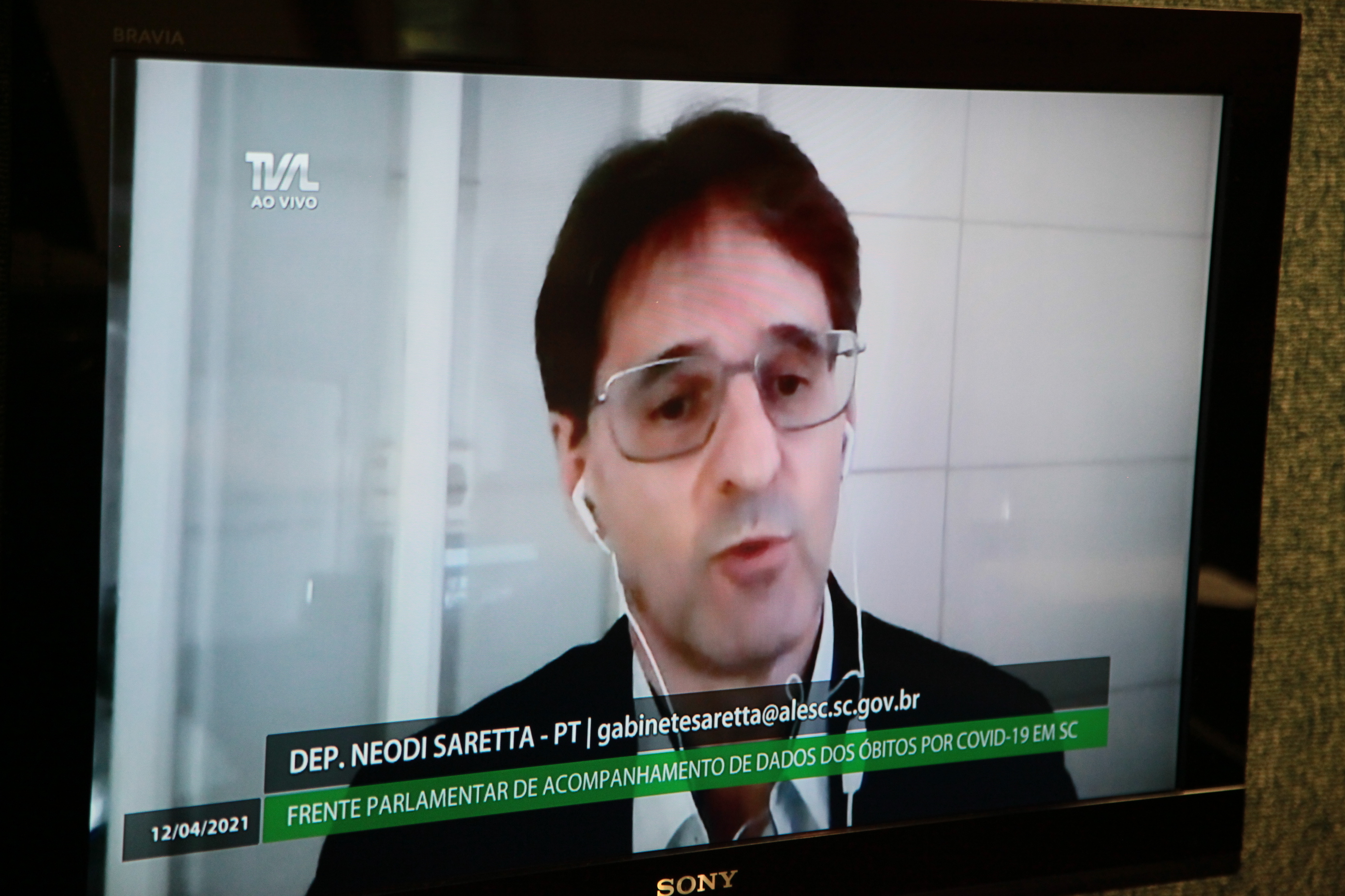 Frente Parlamentar de Acompanhamento de Dados dos Óbitos por Covid-19 em SC - Deputado Neodi Saretta (PT)
