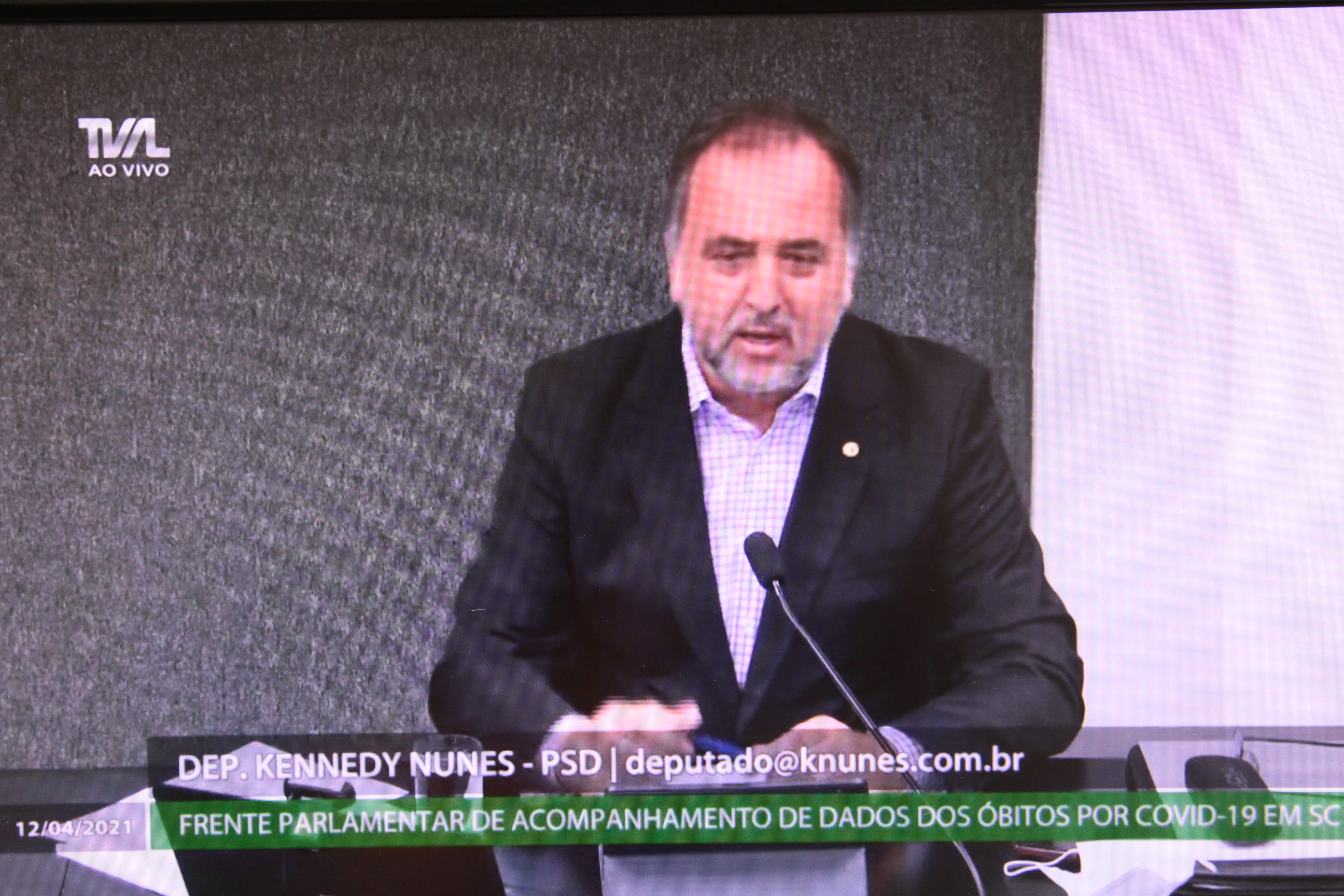 Frente Parlamentar de Acompanhamento de Dados dos Óbitos por Covid-19 em SC - Deputado Kennedy Nunes (PSD)