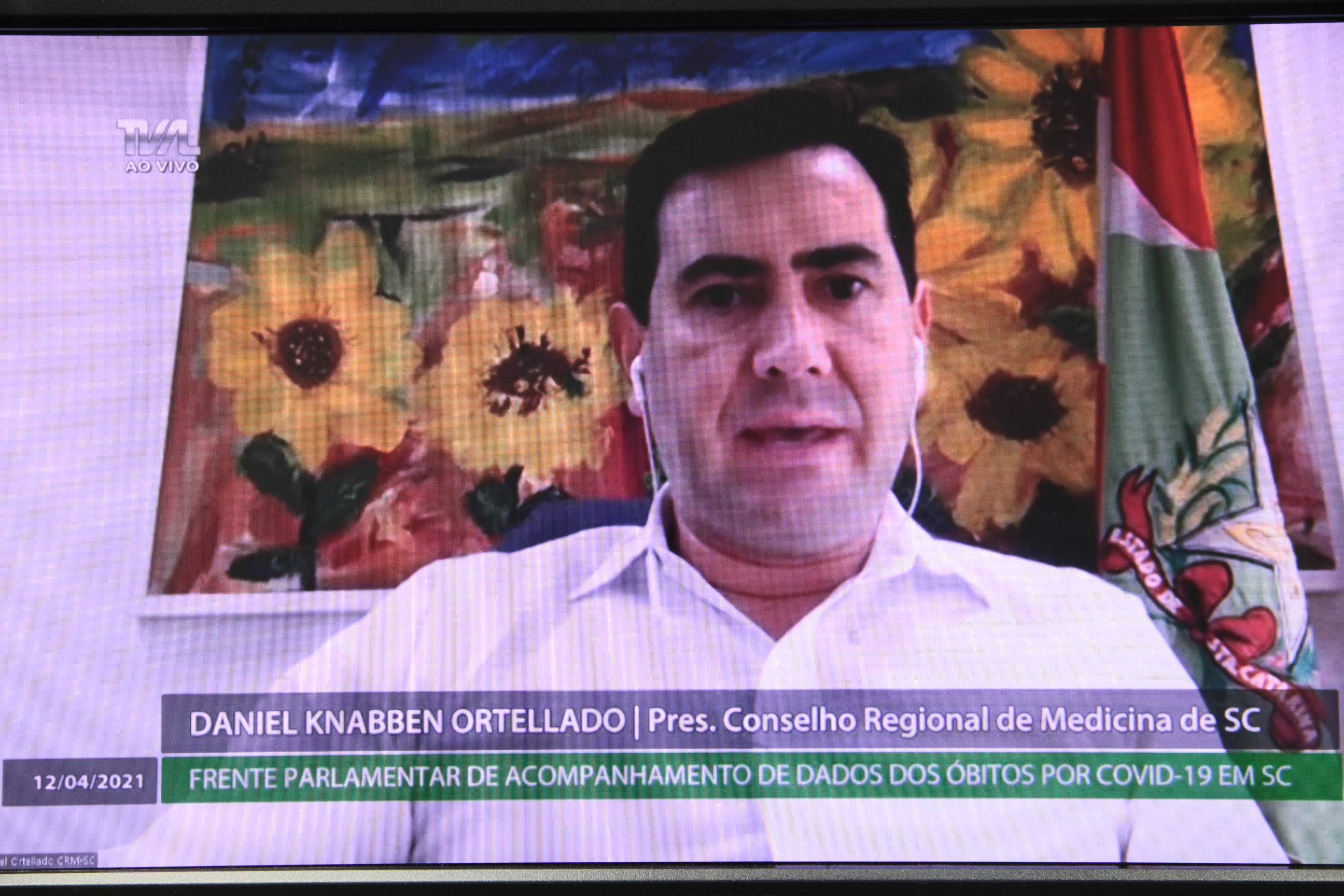 Frente Parlamentar de Acompanhamento de Dados dos Óbitos por Covid-19 em SC - Daniel Knabben Ortelatto (pres. CRM)