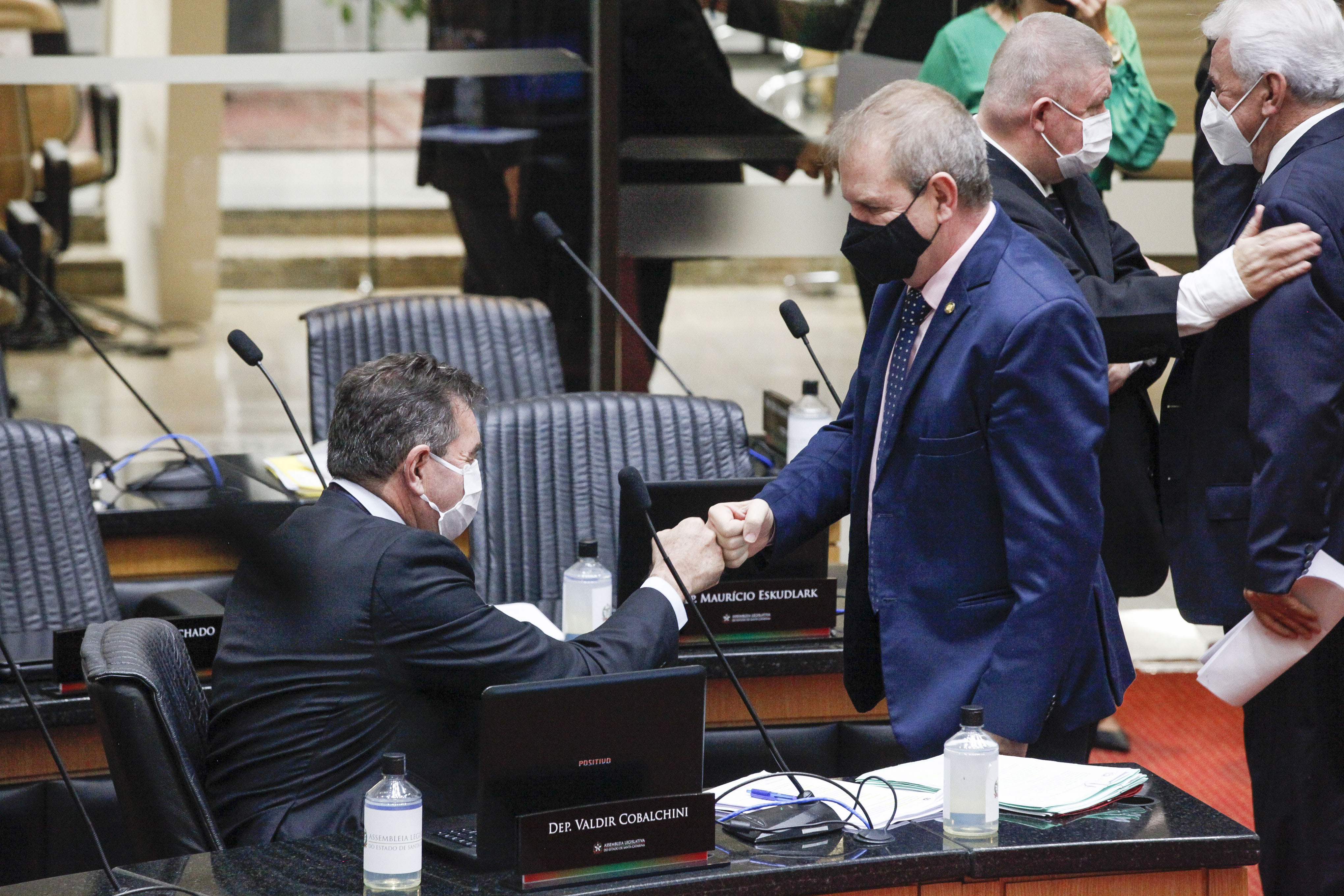 Deputado Valdir Cobalchini (MDB), Deputado Maurício Eskudlark (PL)