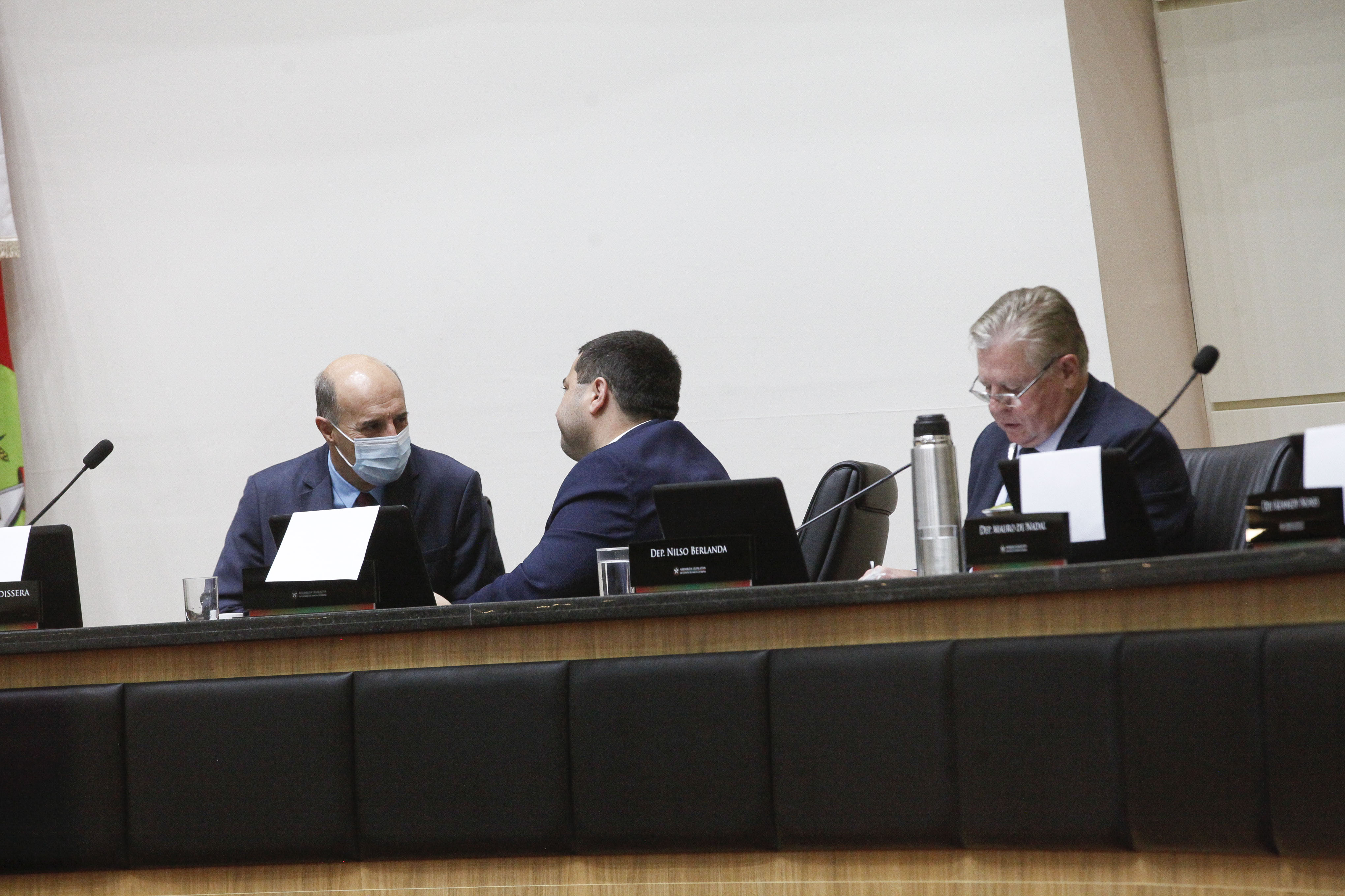 Deputado José Milton Scheffer (PP), Deputado Ricardo Alba (PSL), Deputado Nilso Berlanda (PL)