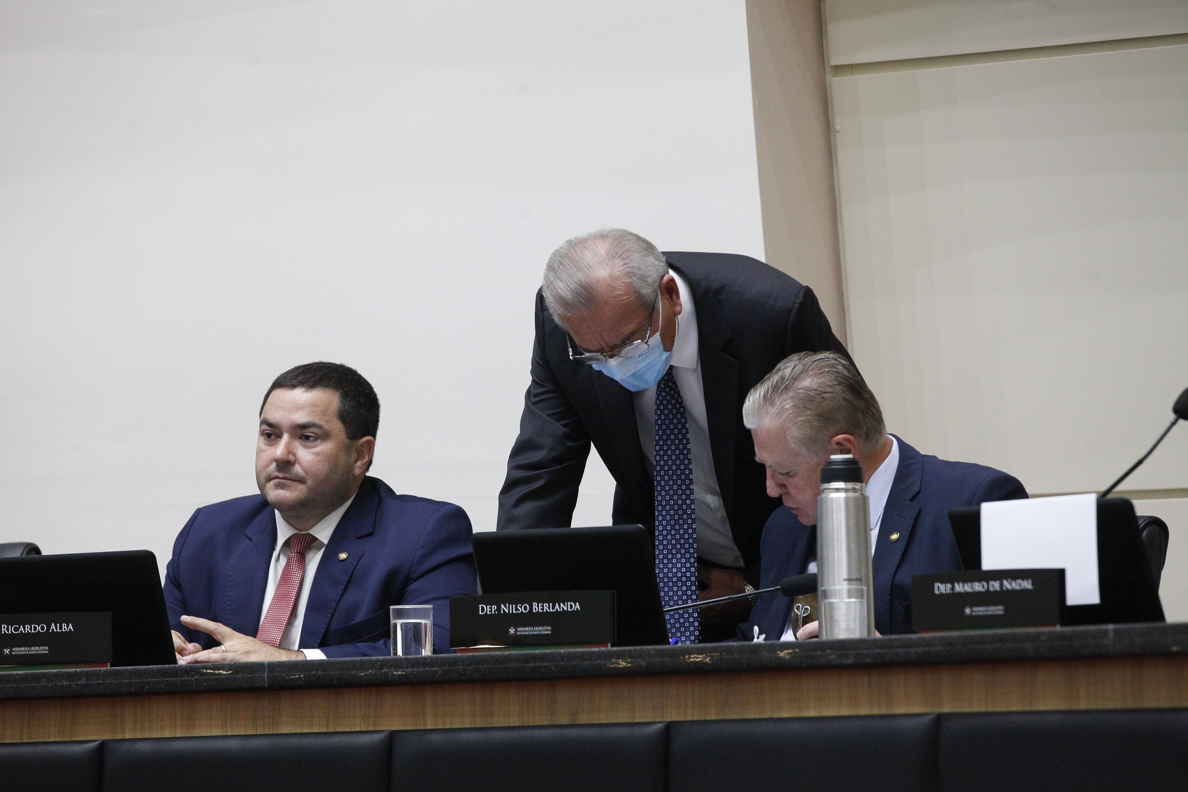 Deputado Ricardo Alba (PSL), Deputado Silvio Dreveck (PP), Deputado Nilso Berlanda (PL)