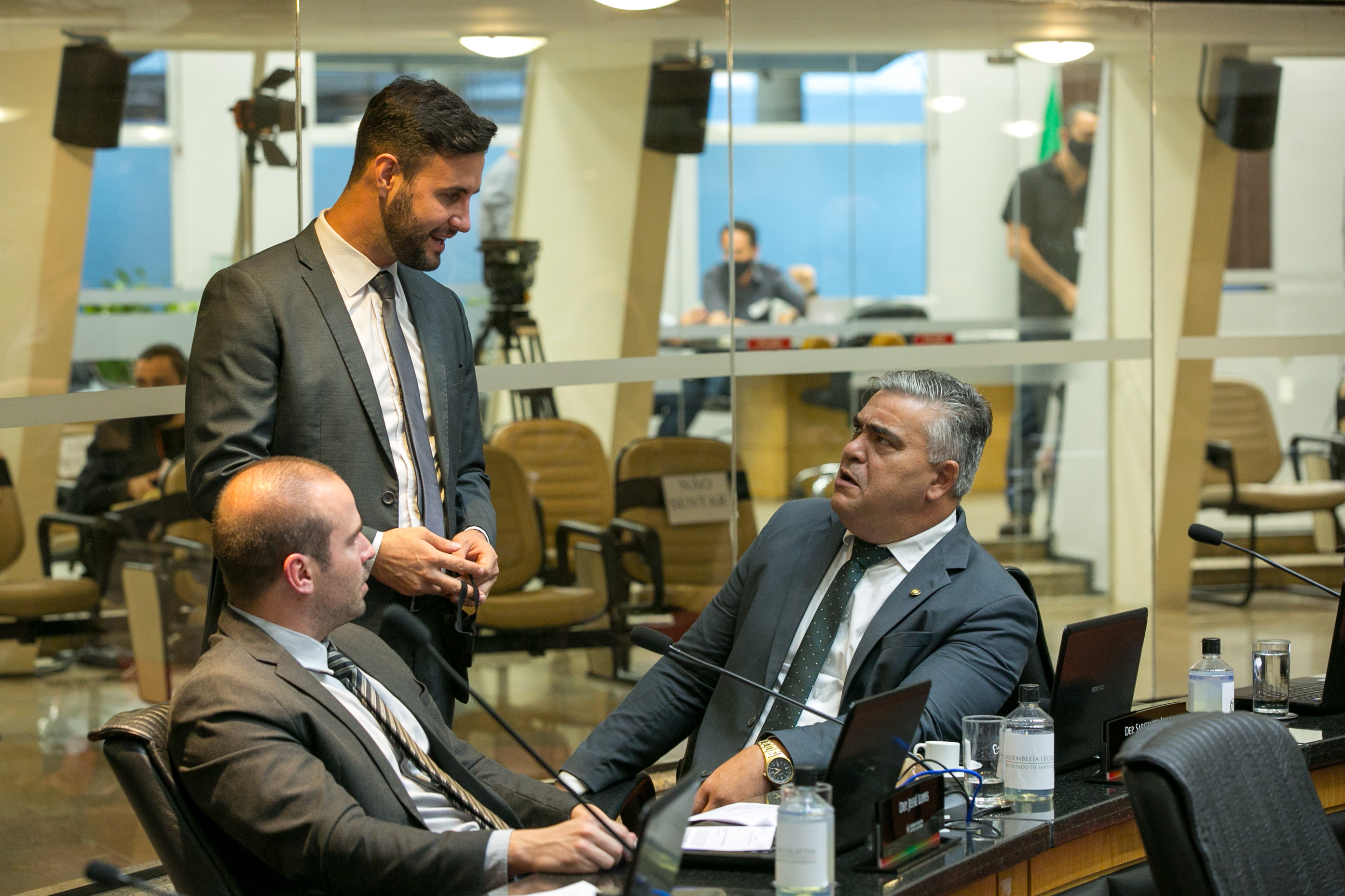 Deputado Jessé Lopes (PSL), Deputado Felipe Estevão (PSL) e Deputado Sargento Lima (PL)