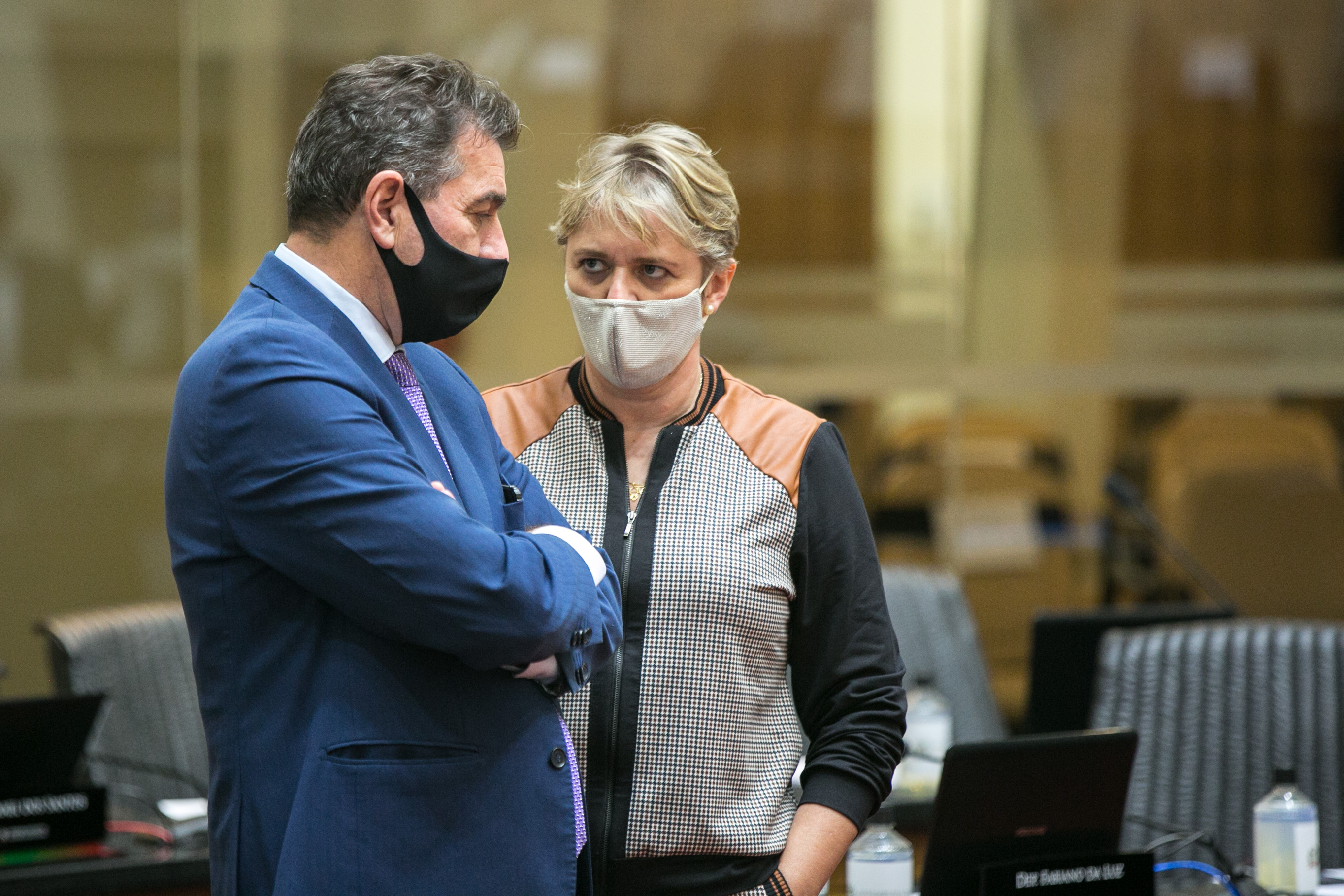 Deputado Valdir Cobalchini (MDB) e Deputada Luciane Carminatti (PT)