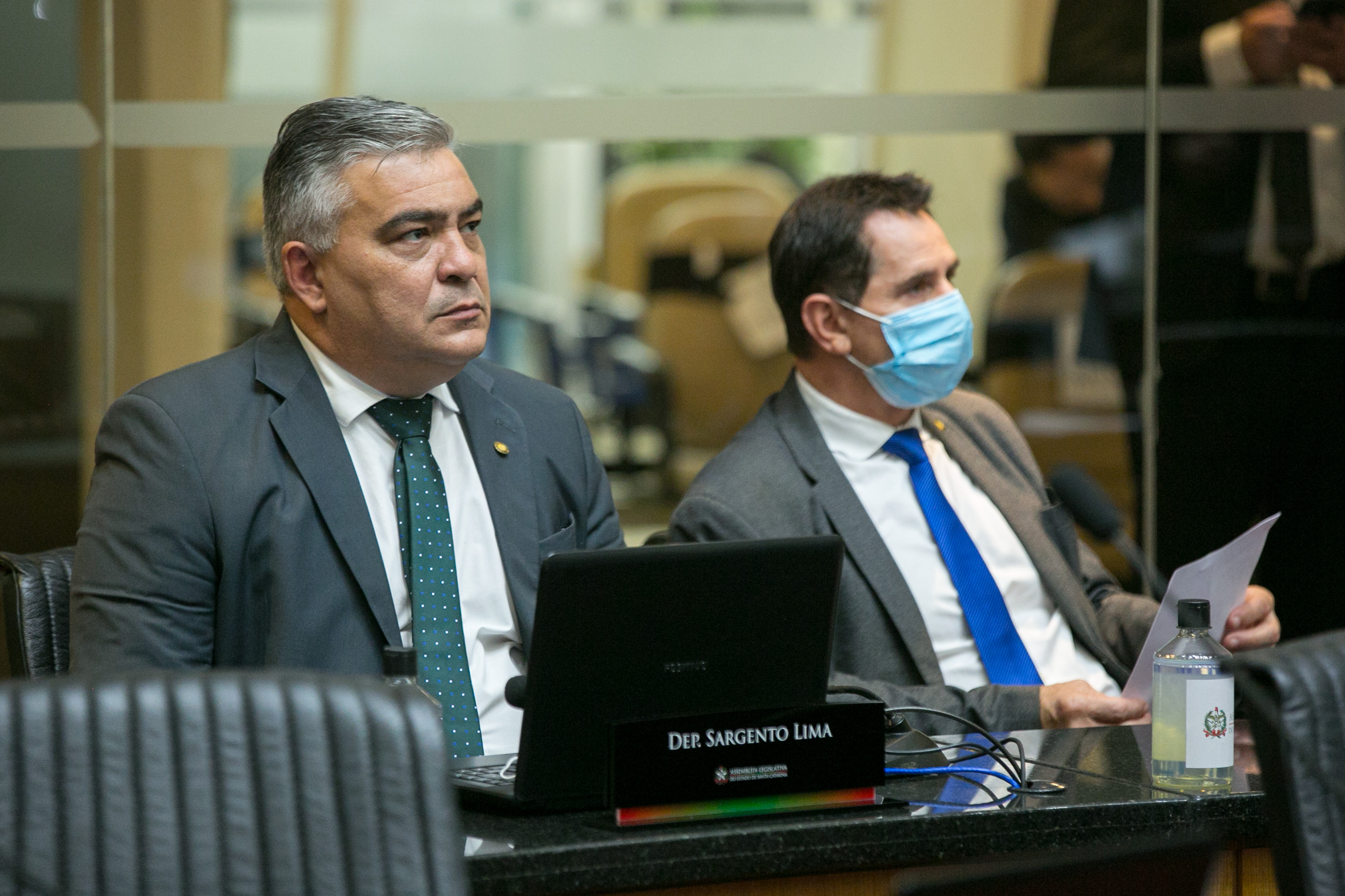 Deputado Sargento Lima (PL) e Deputado Coronel Mocellin (PSL)