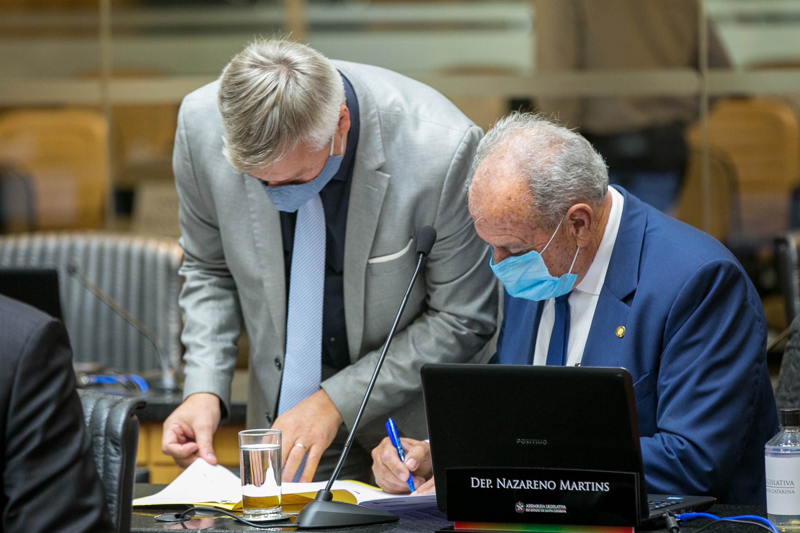 Deputado Fabiano da Luz (PT) e Deputado Nazareno Martins (PSB)