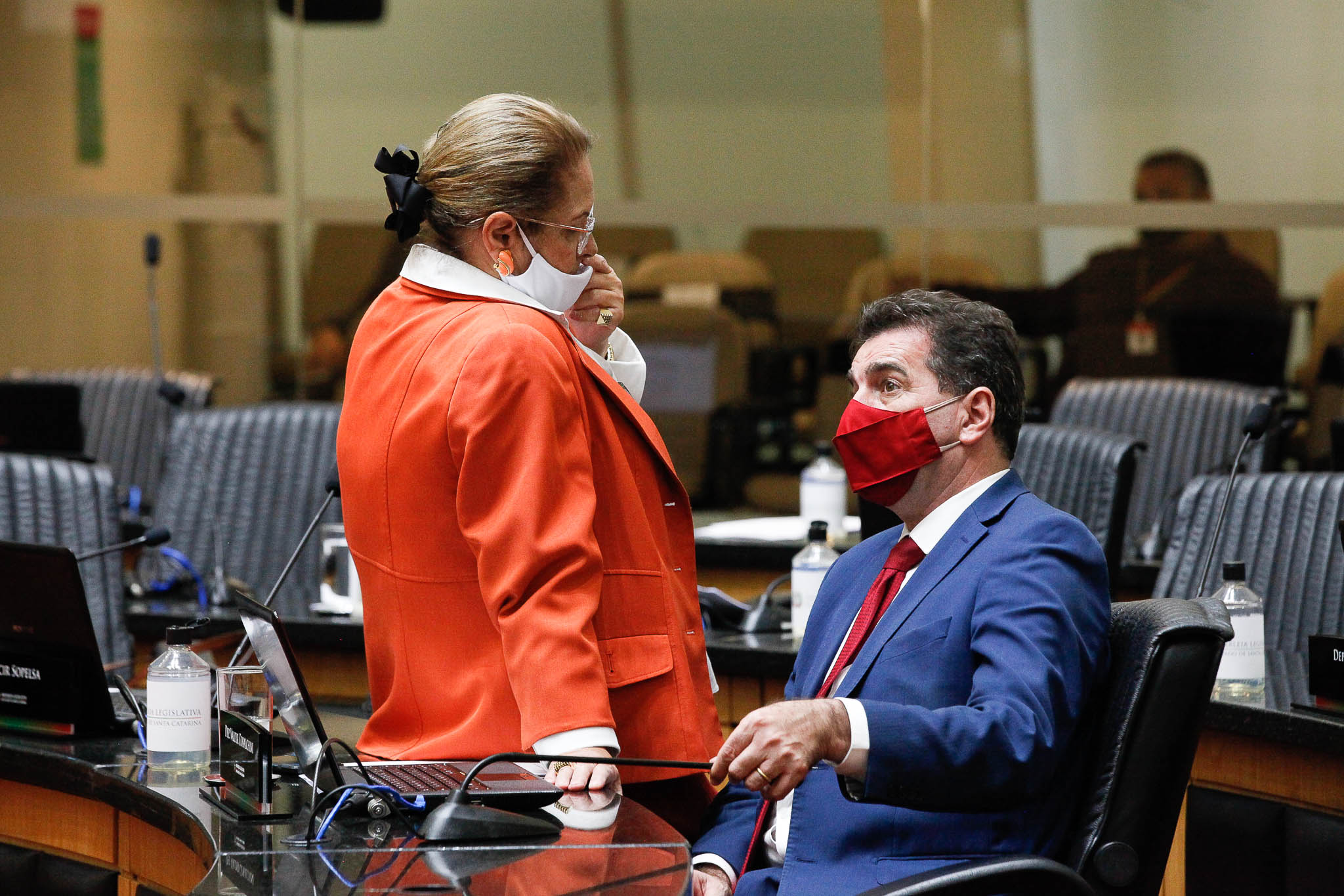 Deputada Ada Faraco de Luca (MDB), Deputado Valdir Cobalchini (MDB)