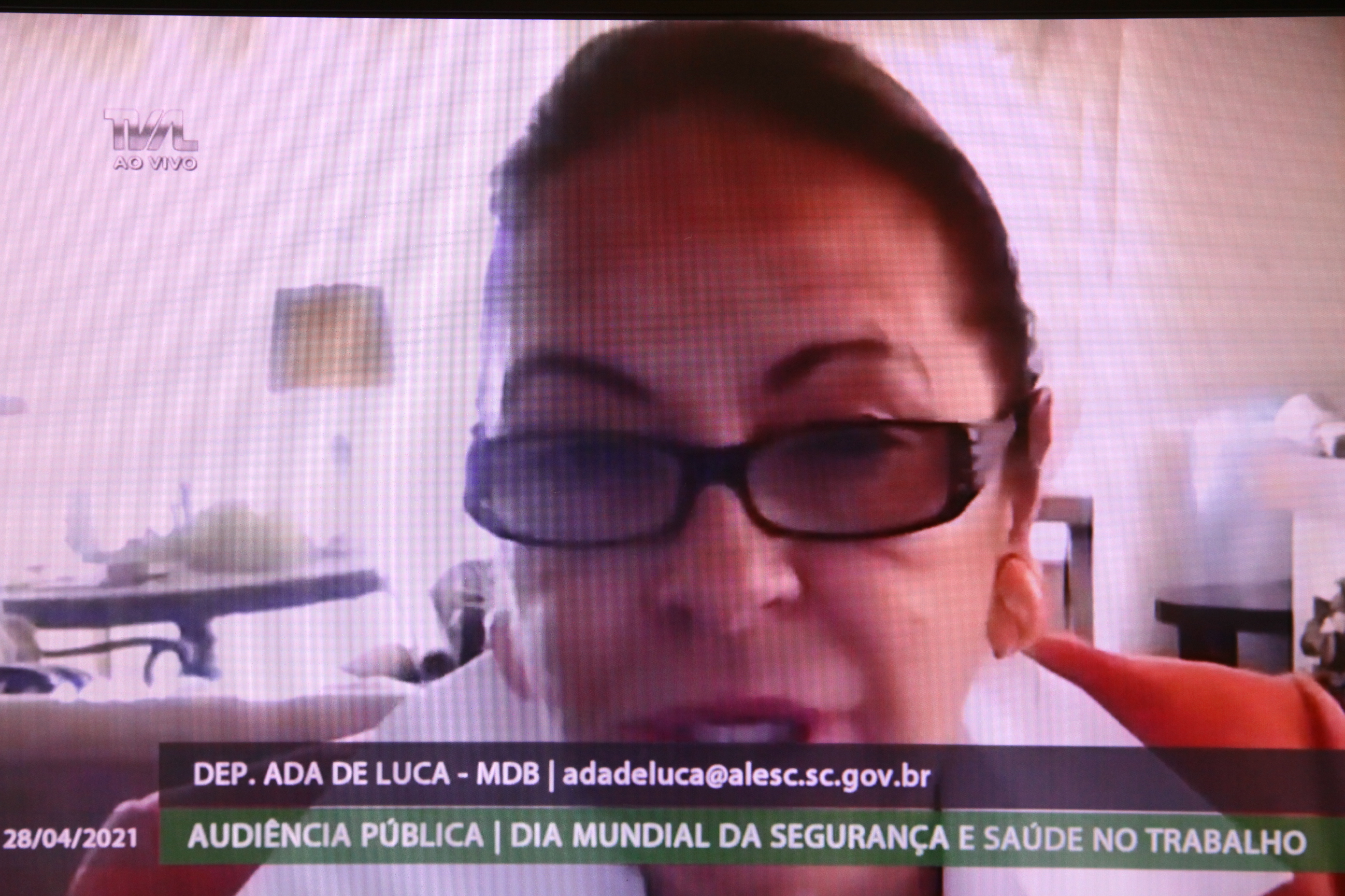 Audiência Pública da Comissão de Saúde - Segurança do Trabalhador - Deputada Ada Faraco de Luca (MDB)