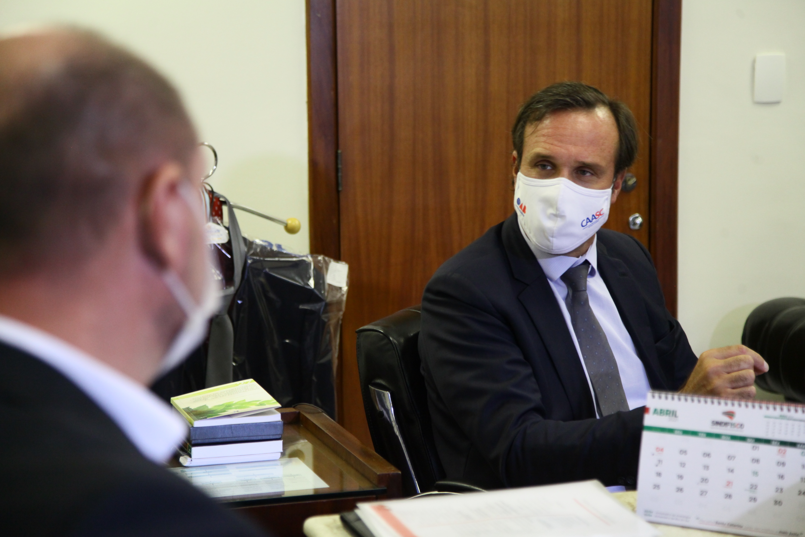 Visita do Presidente da OAB-SC, Rafael Horn