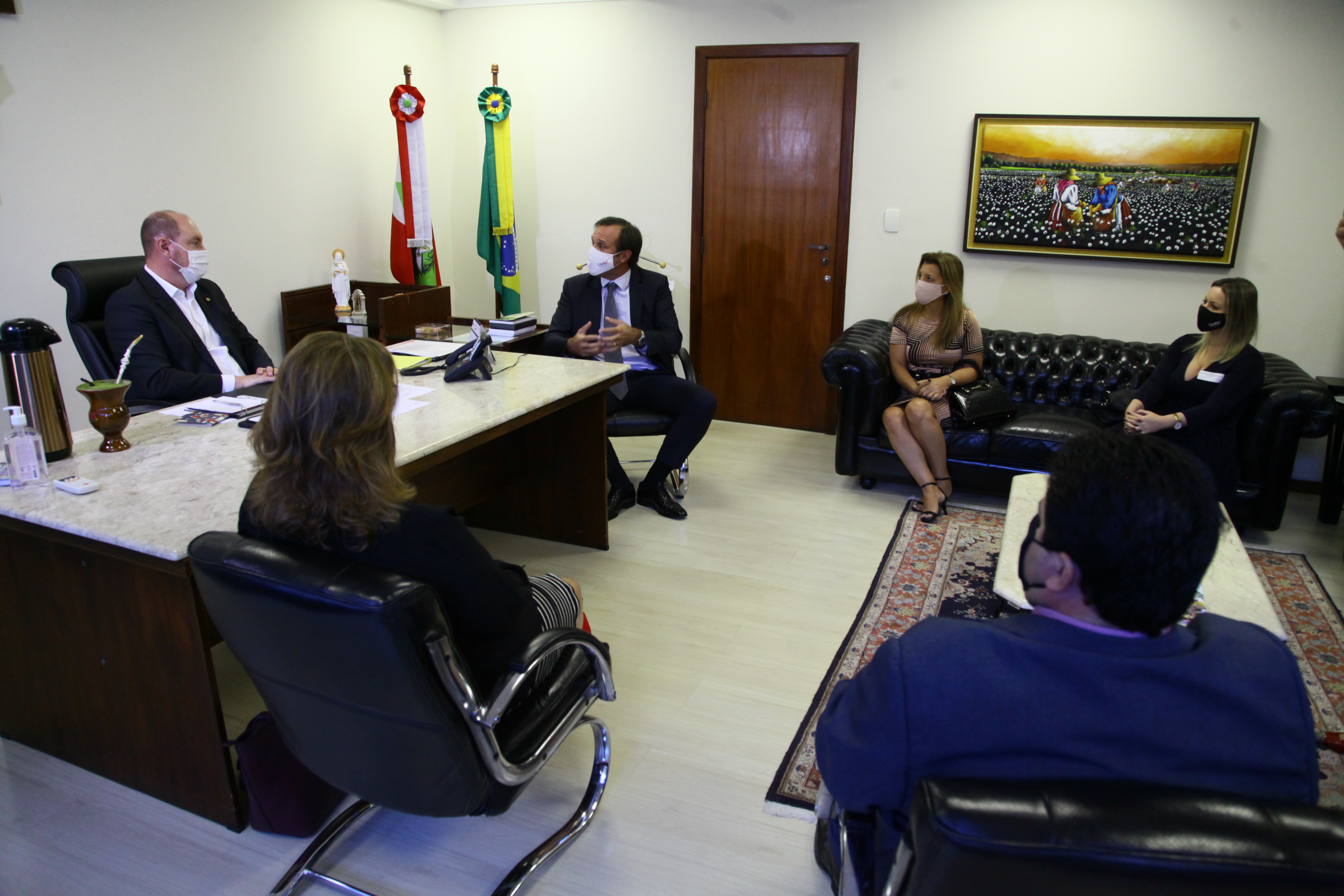 Visita do Presidente da OAB-SC, Rafael Horn
