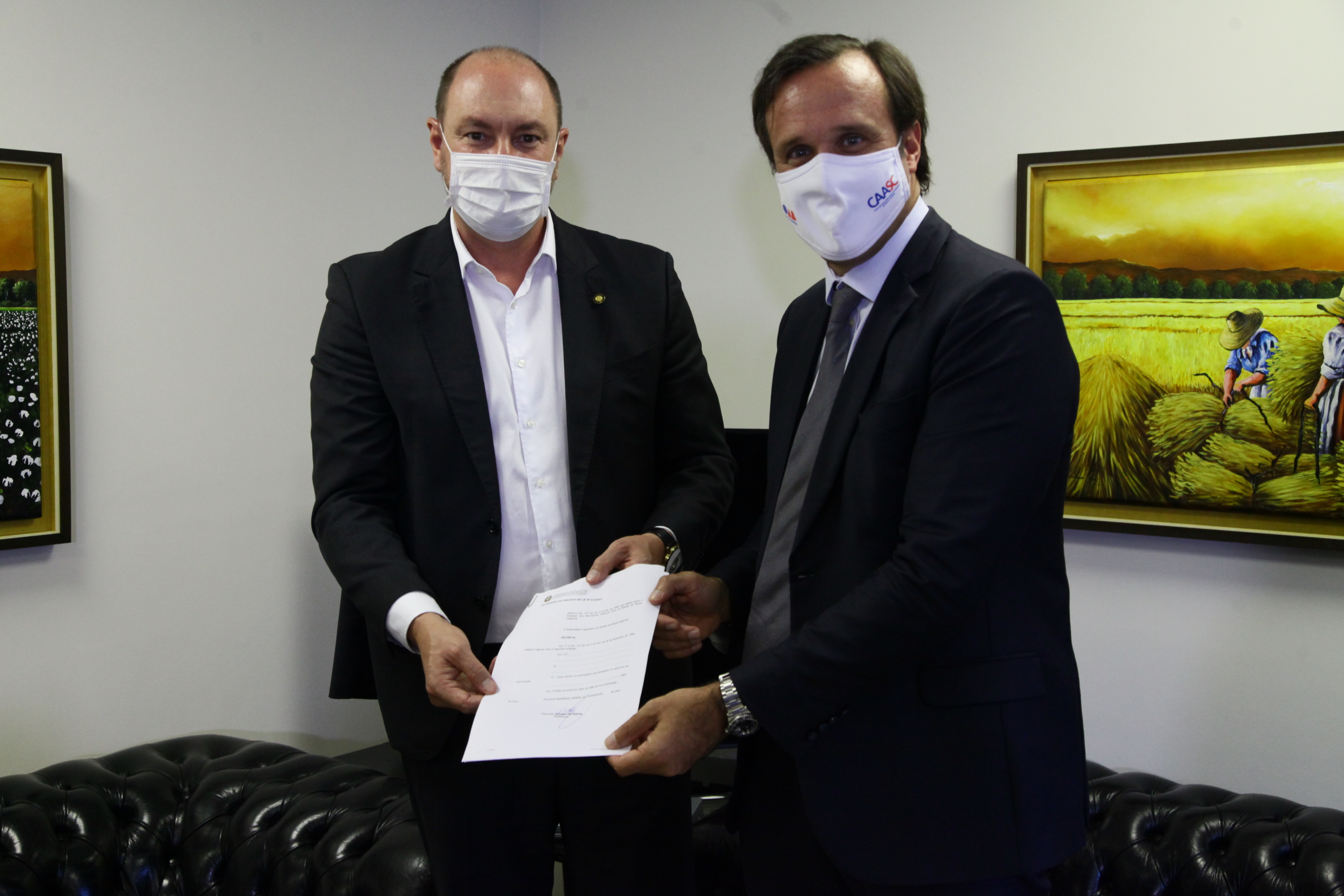 Visita do Presidente da OAB-SC, Rafael Horn