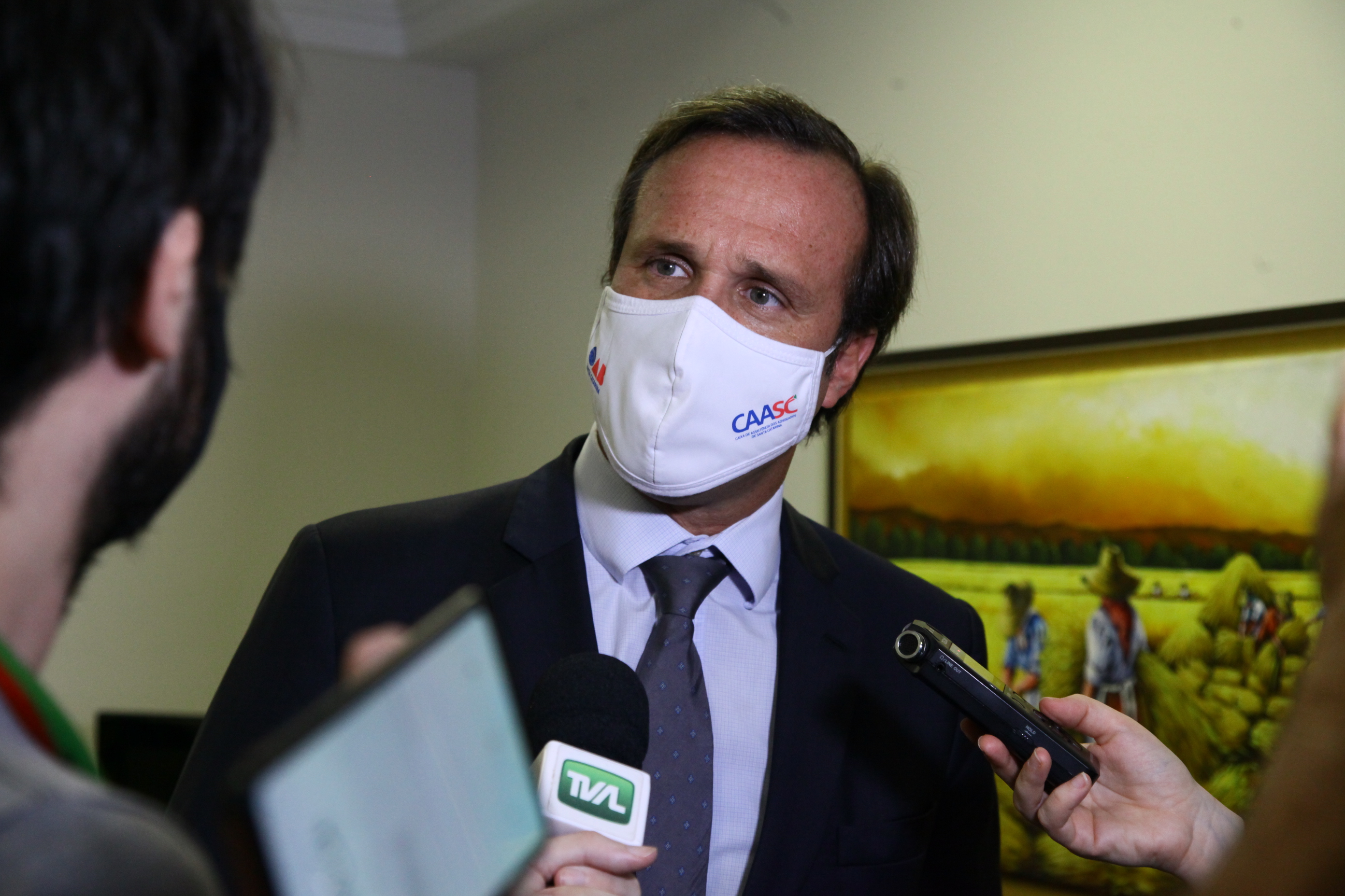 Visita do Presidente da OAB-SC, Rafael Horn