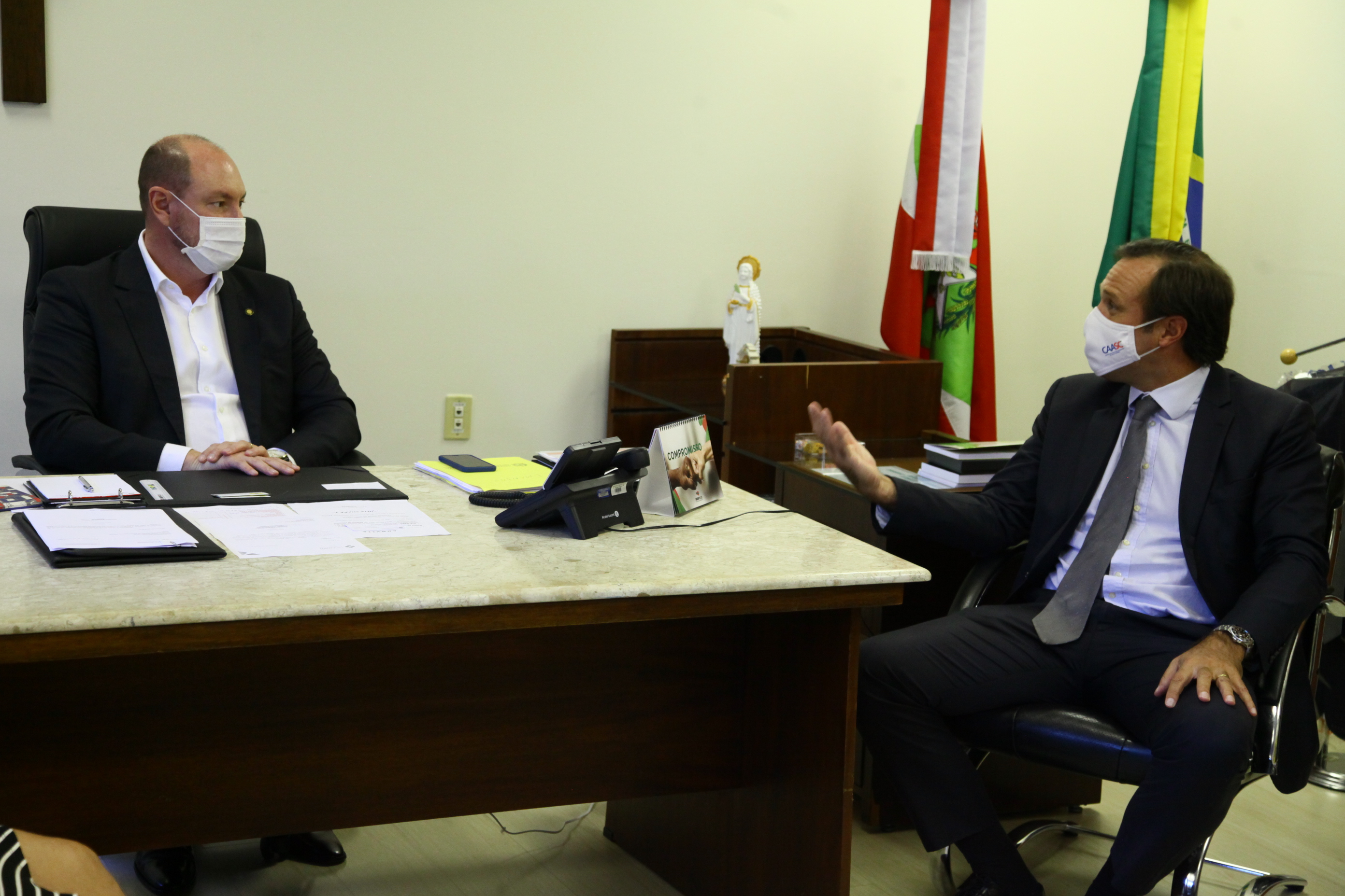 Visita do Presidente da OAB-SC, Rafael Horn