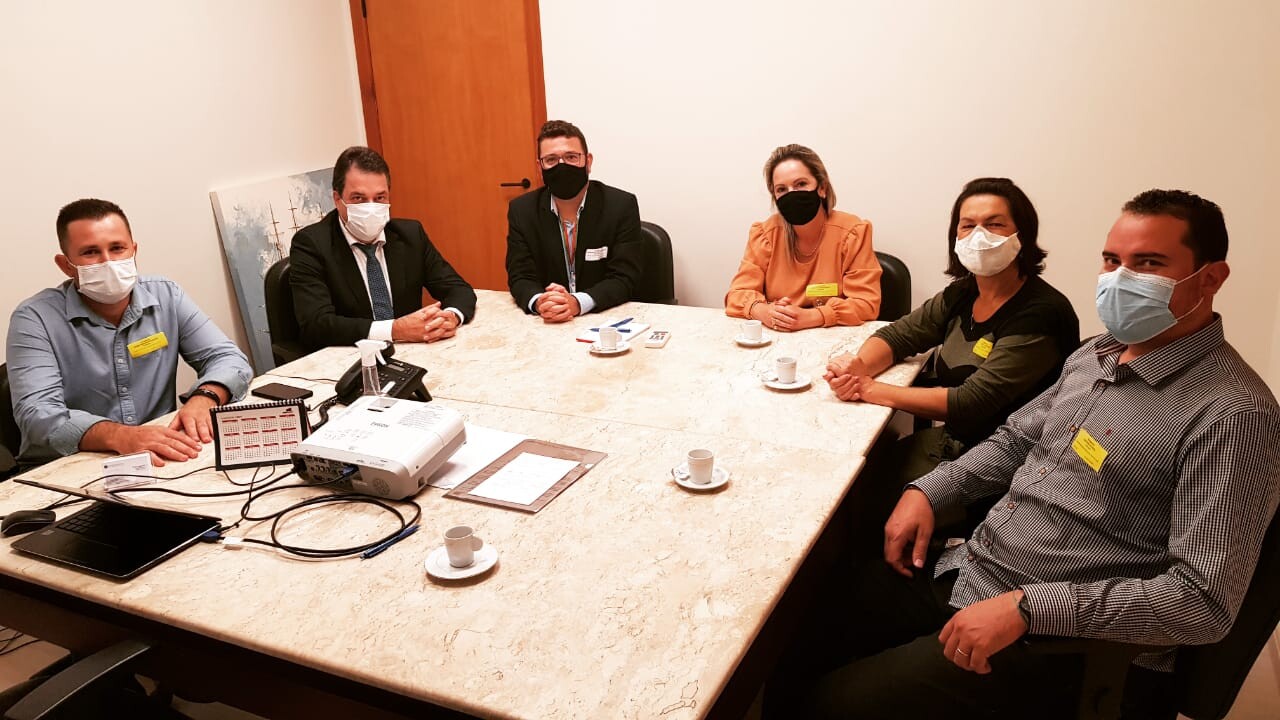 Deputado Rodrigo Minotto e vereadores de Siderópolis