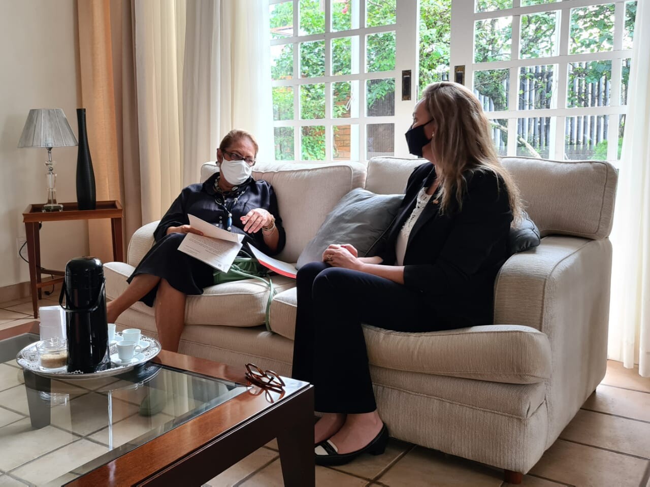 Deputada Ada de Luca e a governadora interina Daniela Reinehr