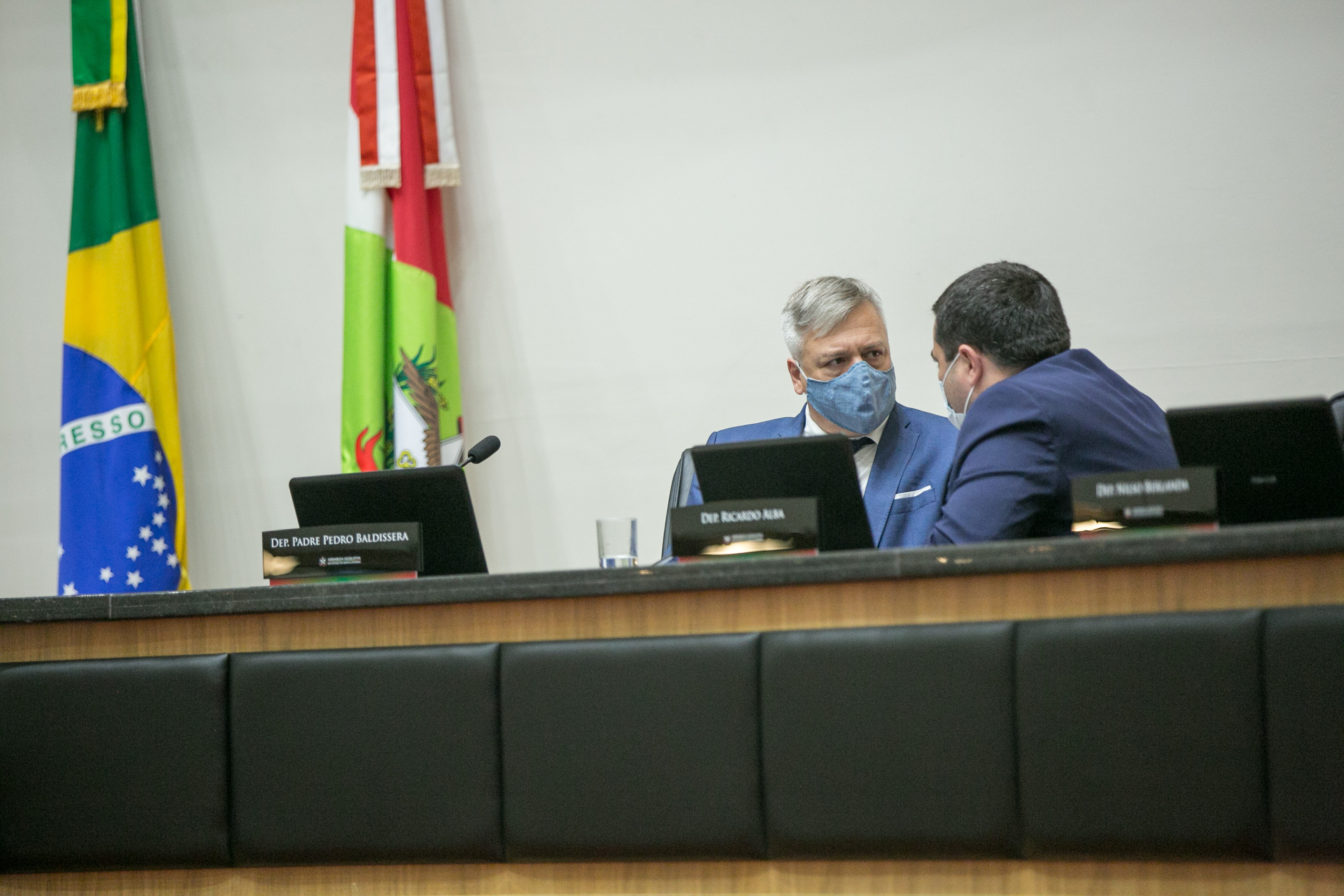 Deputado Fabiano da Luz (PT) e Deputado Ricardo Alba (PSL)