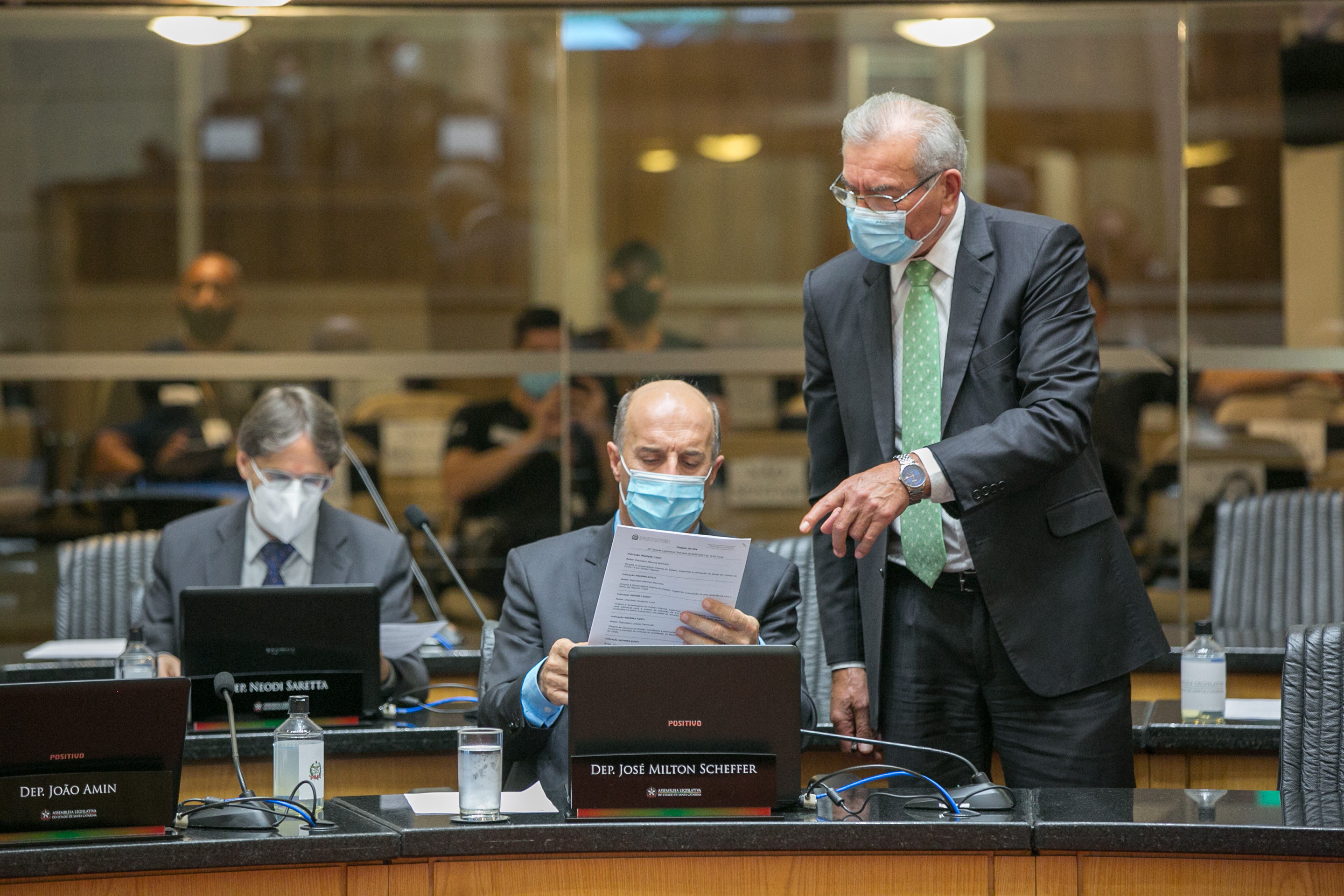 Deputado José Milton Scheffer (PP) e Deputado Silvio Dreveck (PP)