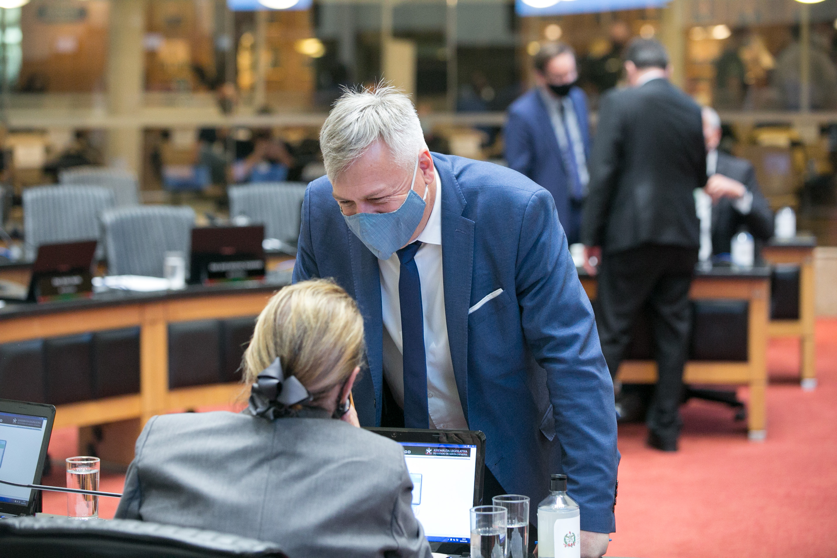 Deputada Ada De Luca (MDB) e Deputado Fabiano da Luz (PT)