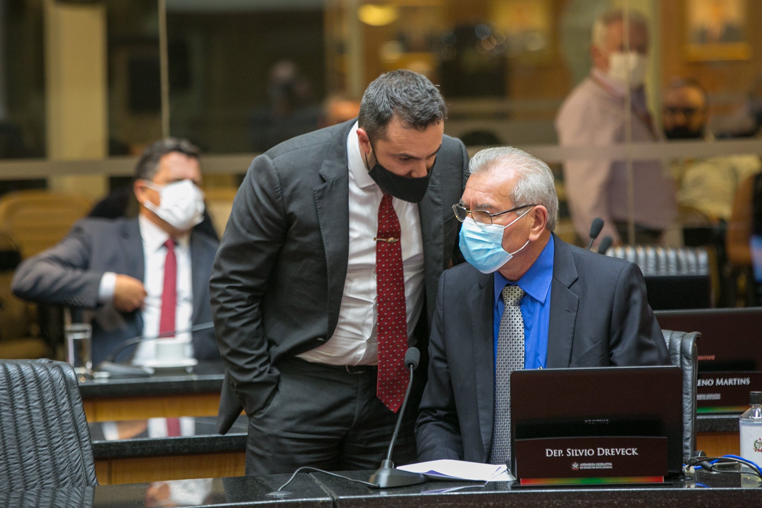 Deputado Marcius Machado (PL) e Deputado Silvio Dreveck (PP)