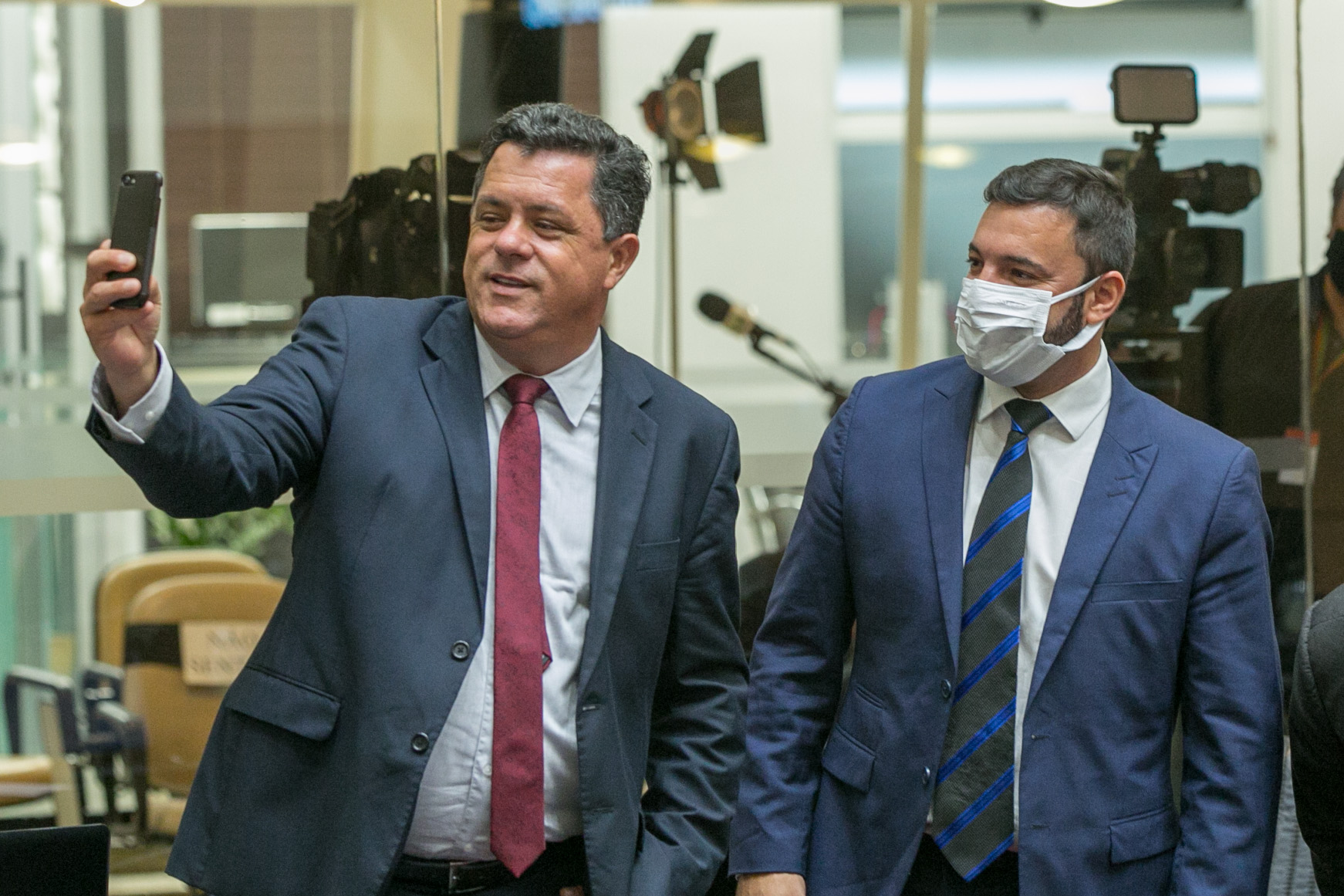 Deputado Ivan Naatz (PL) e Deputado Federal Daniel Freitas (PSL)