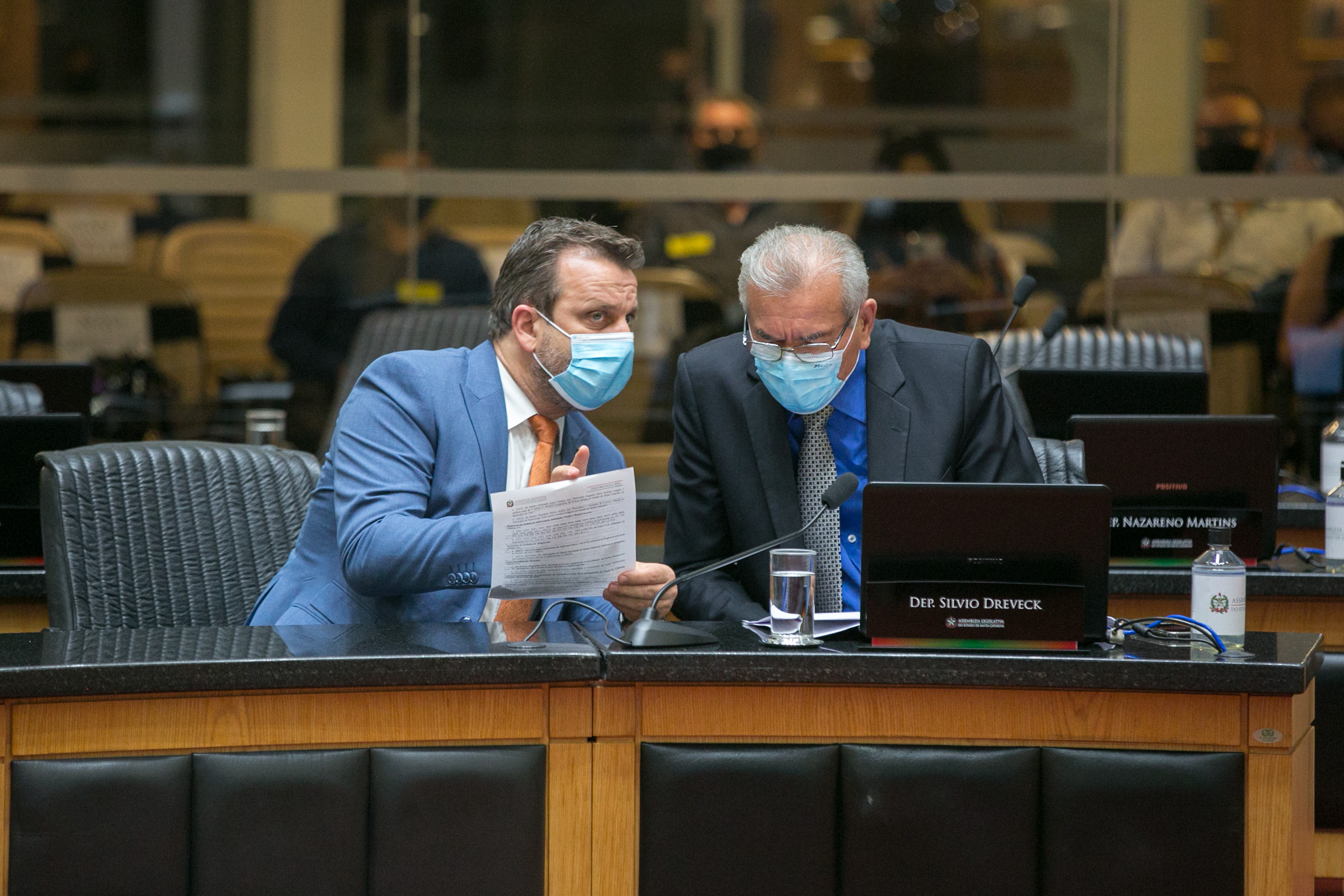 Deputado Jerry Comper (MDB) e Deputado Silvio Dreveck (PP)