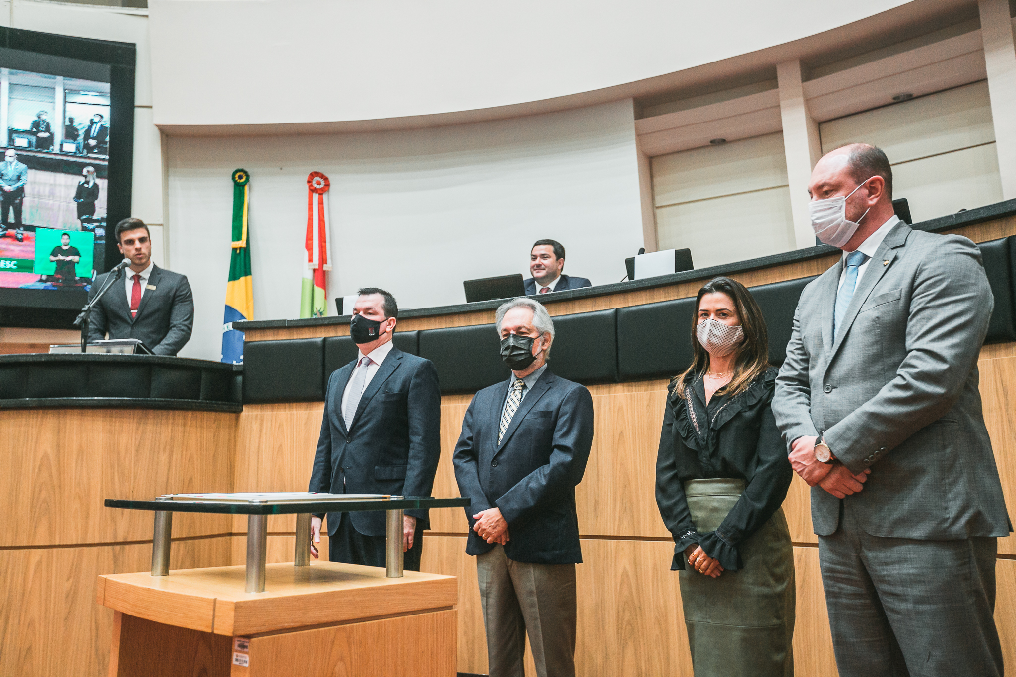 Deputado Mauro de Nadal (MDB) -  Cibelly Farias -  Desembargador João Henrique Blasi -  Adircélio Ferreira Moraes Junior