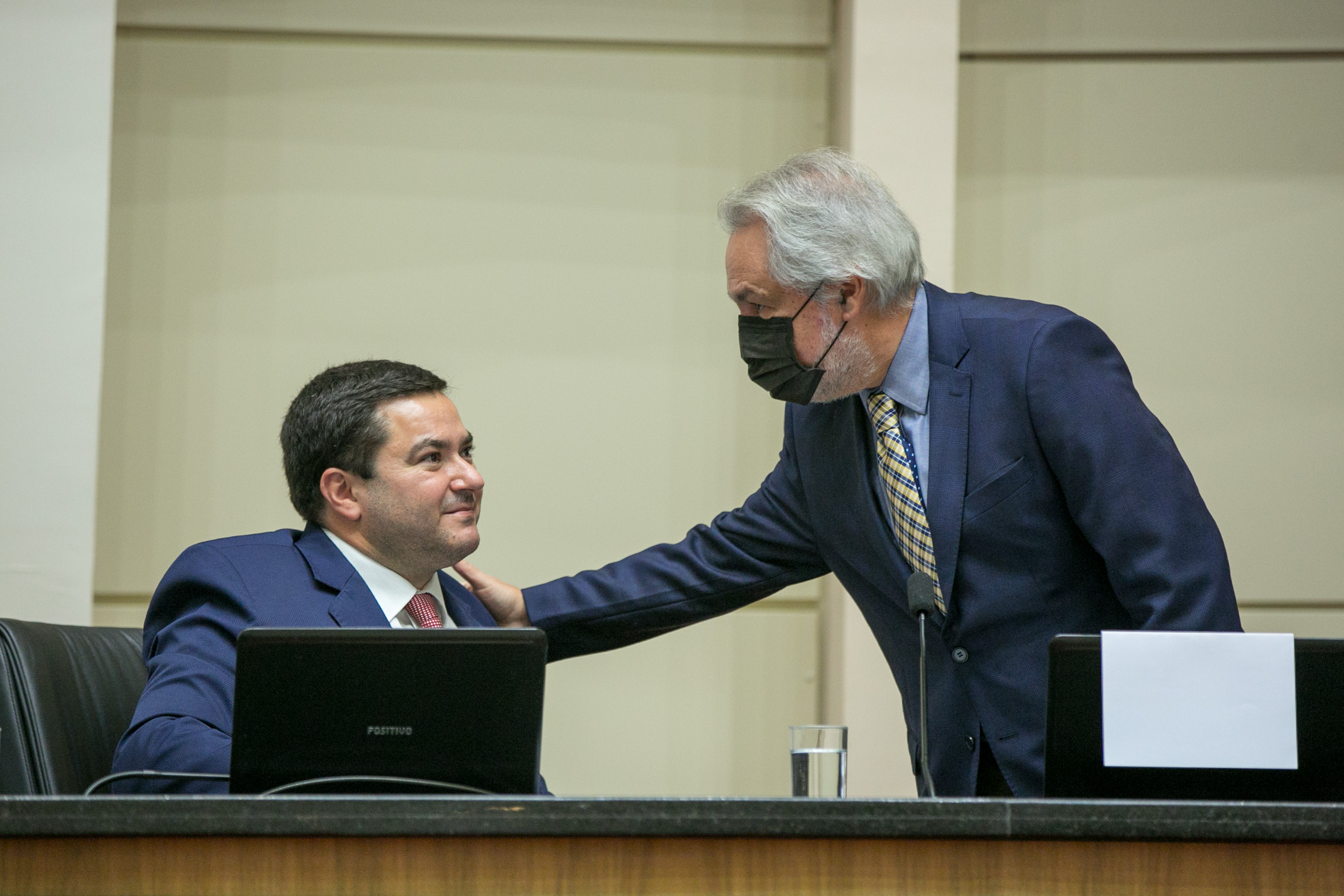 Deputado Ricardo Alba (PSL) e Vice-presidente do o Tribunal de Justiça (TJ/SC), desembargador João Henrique Blasi
