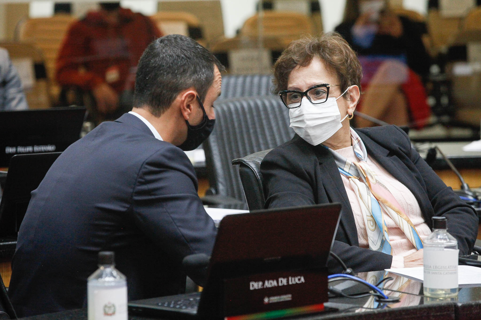 Deputado João Amin (PP), Deputada Dirce Heiderscheidt (MDB)