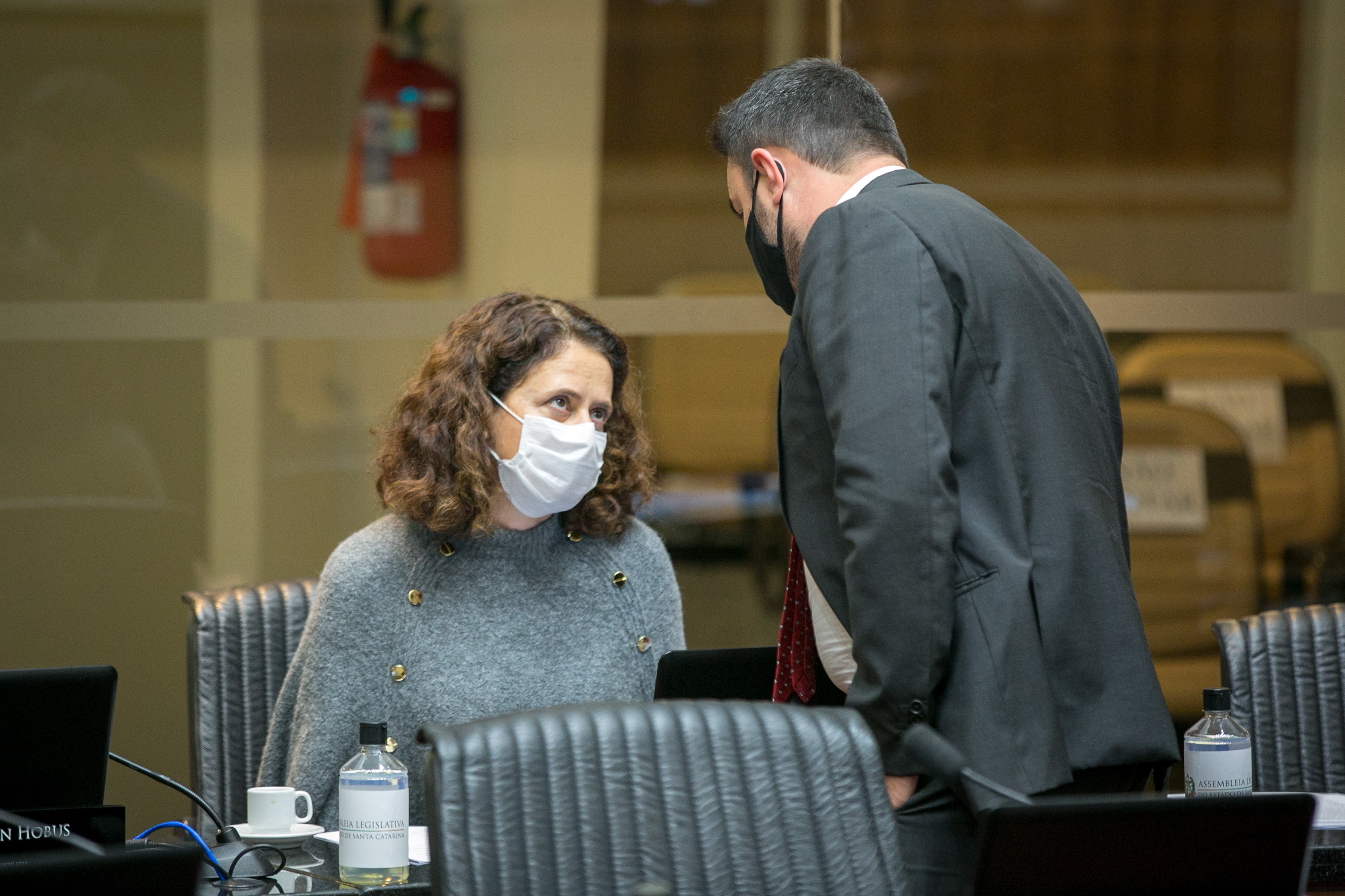 Deputada Marlene Fengler (PSD) e Deputado Marcius Machado (PL)