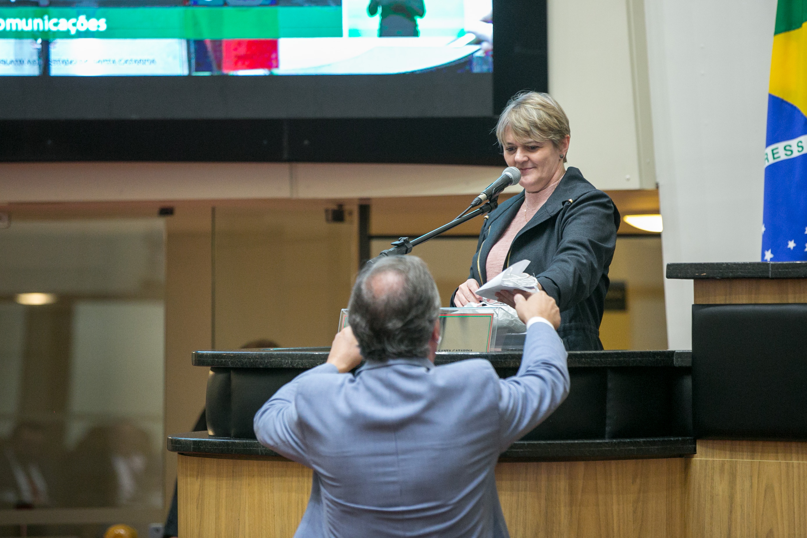 Deputada Luciane Carminatti (PT) e Deputado Kennedy Nunes (PSD)