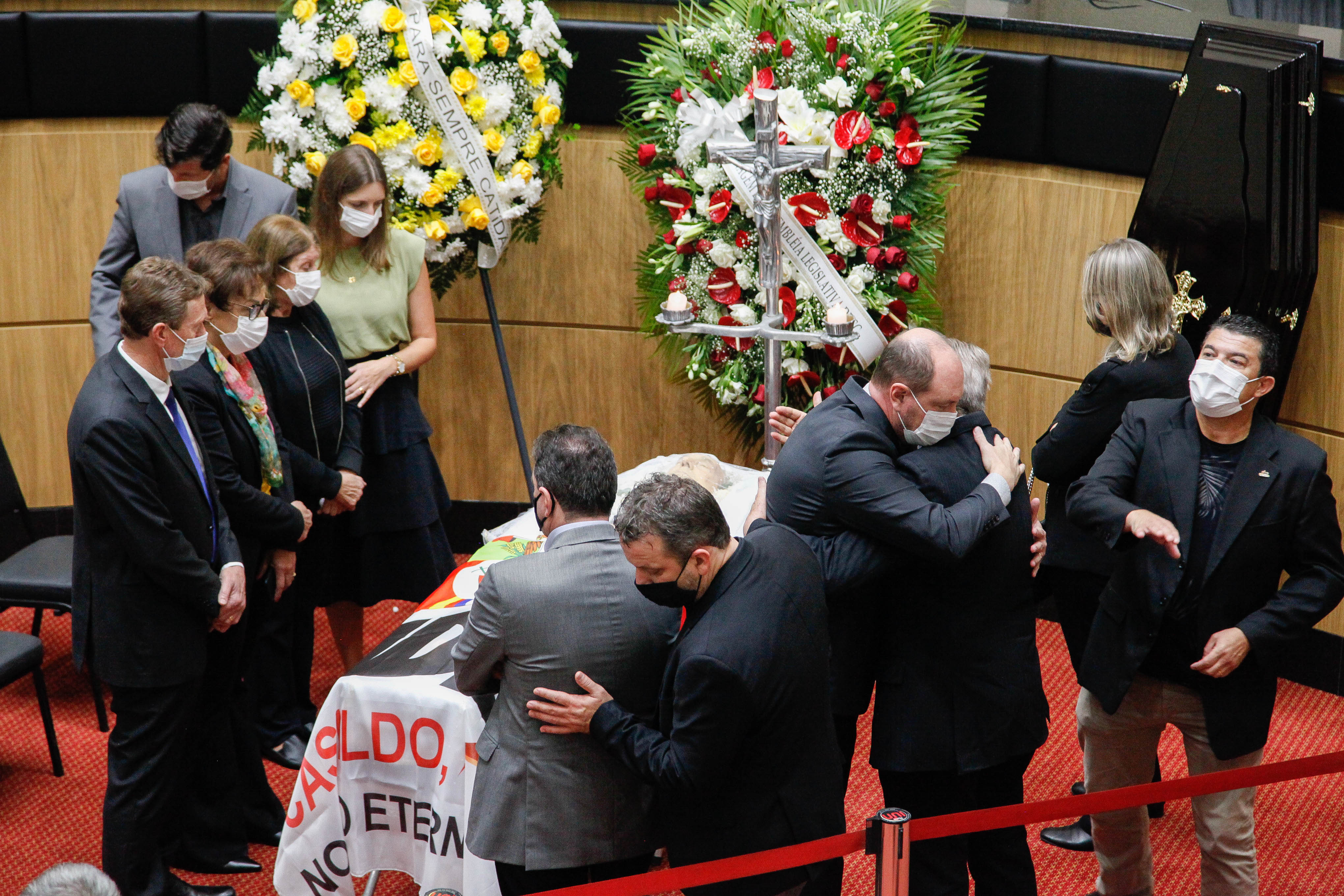 Velório do ex-governador Casildo Maldaner, Dep. Mauro de Nadal