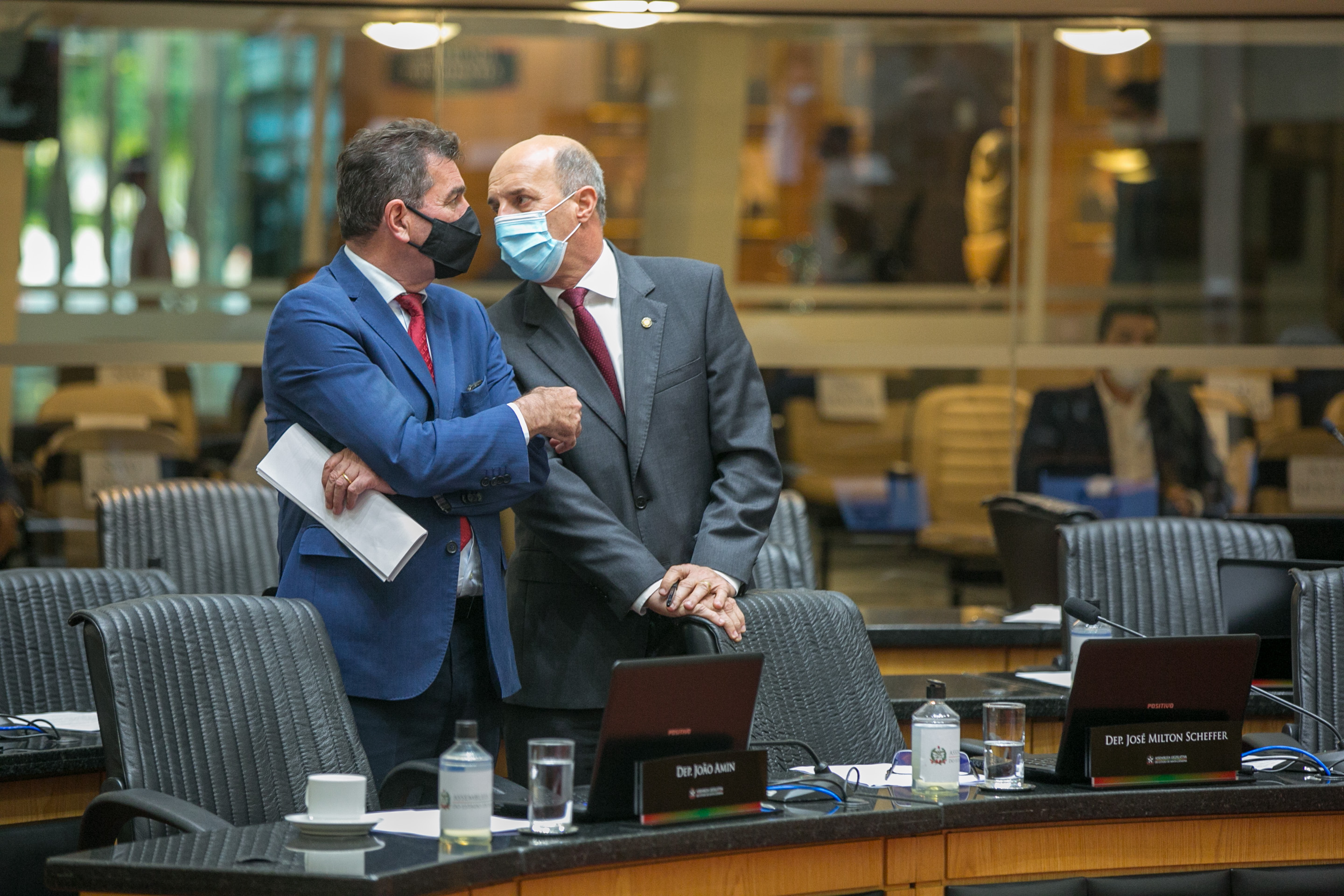 Deputado Valdir Cobalchini (MDB) e Deputado José Milton Scheffer (PP)