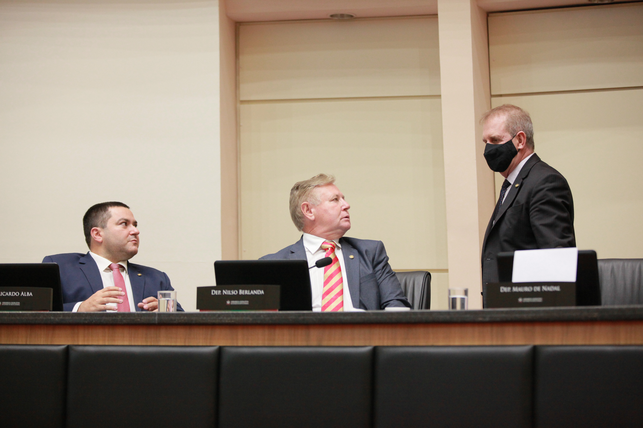 Deputado Ricardo Alba (PSL), Deputado Kennedy Nunes (PSD), Deputado Nilso Berlanda (PL)
