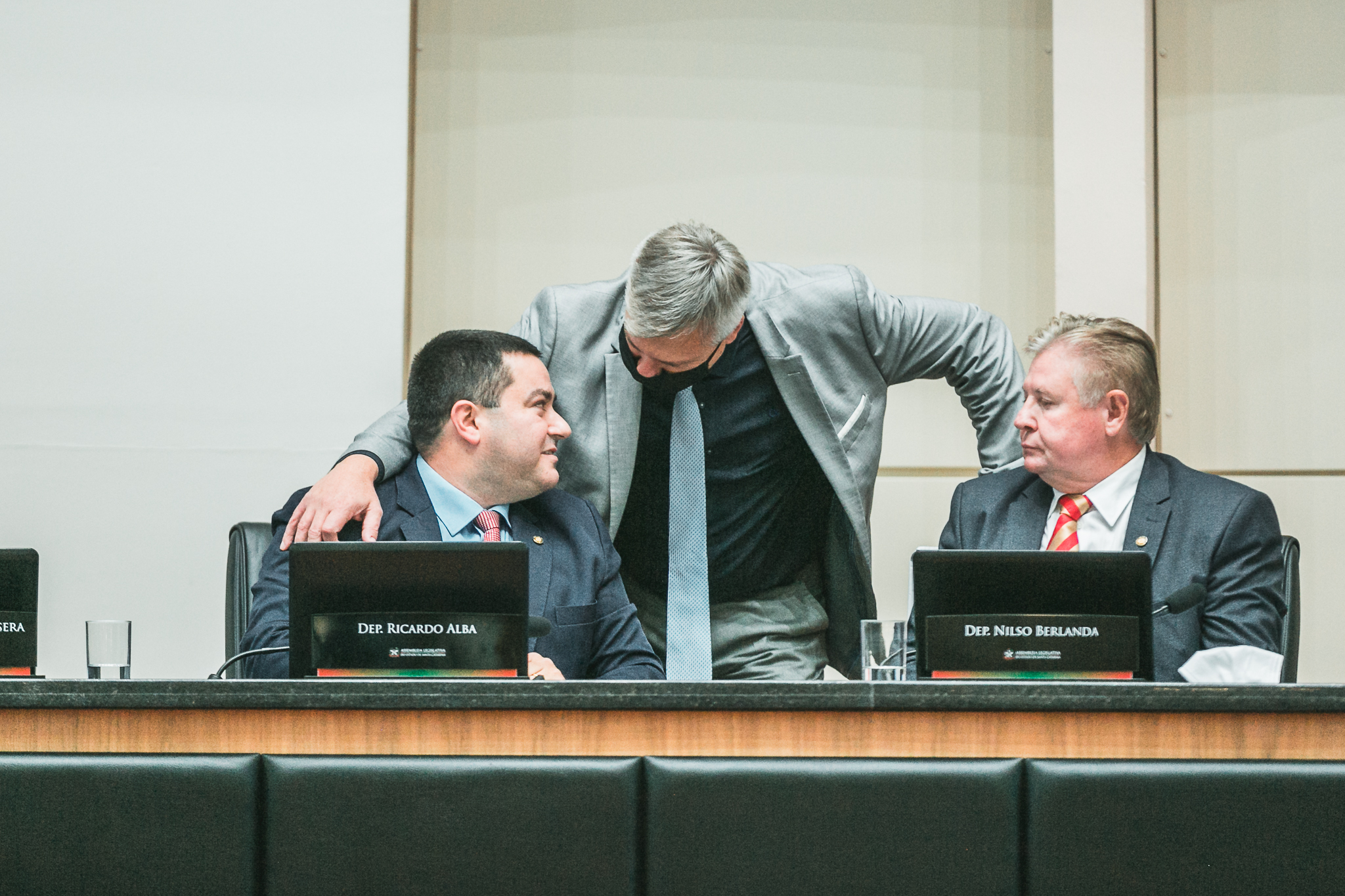 Deputado Ricardo Alba (PSL) -  Deputado Nilso Berlanda (PL) -  Deputado Fabiano da Luz (PT)