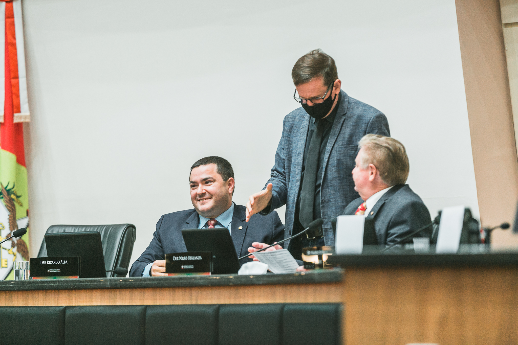 Deputado Ricardo Alba (PSL) -  Deputado Nilso Berlanda (PL) - Deputado Jair Miotto (PSC)