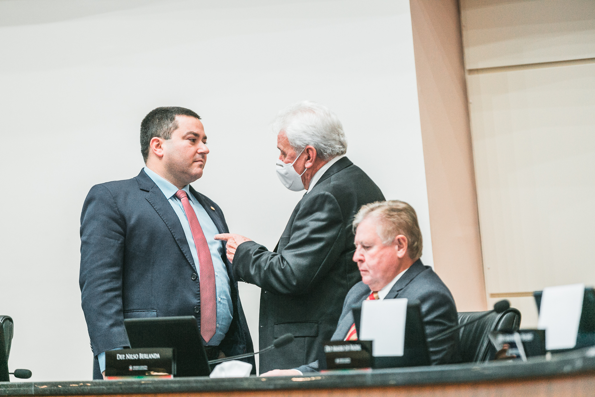 Deputado Moacir Sopelsa (MDB) - Deputado Ricardo Alba (PSL) - Deputado Nilso Berlanda (PL)