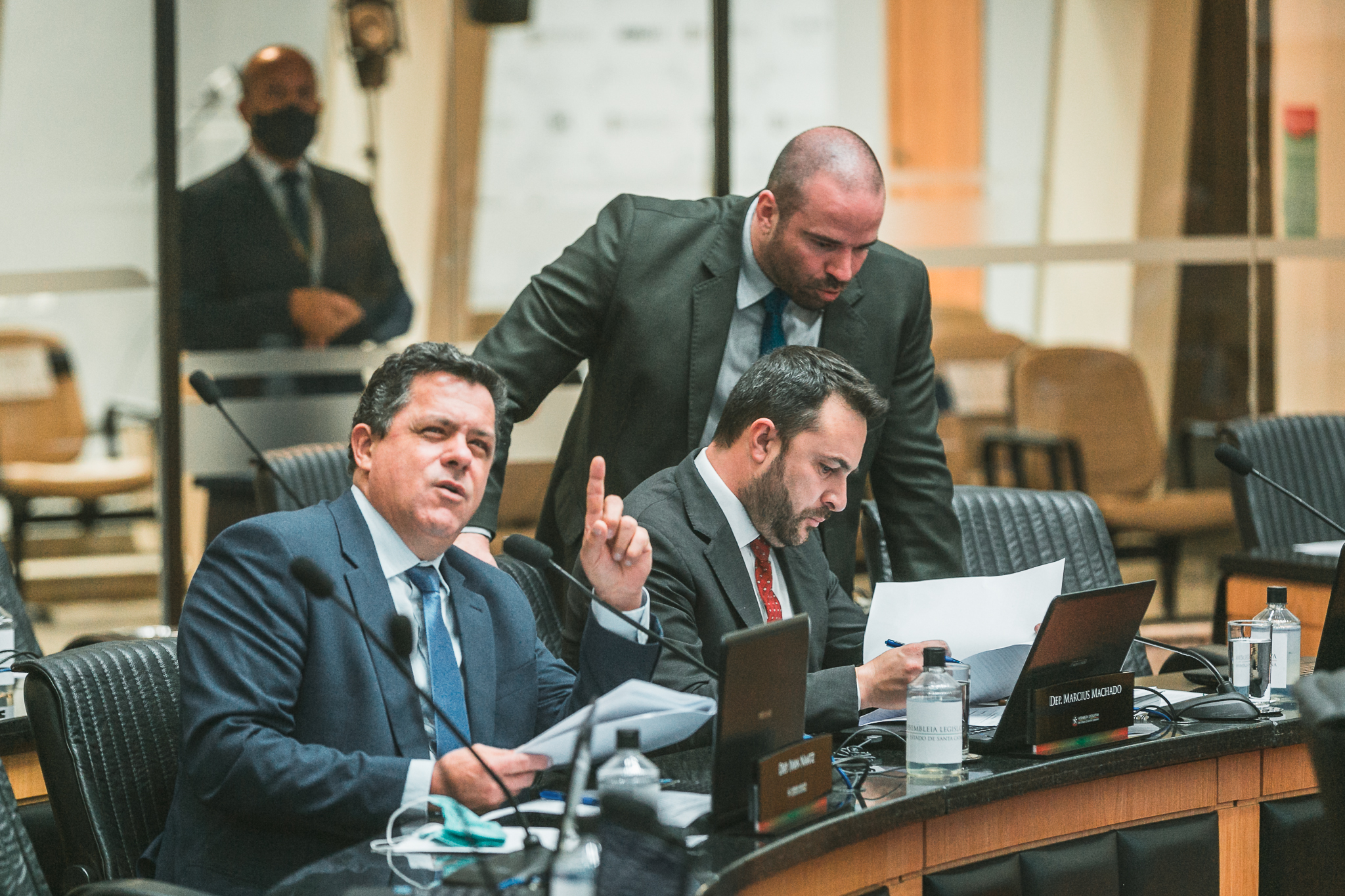 Deputado Jessé Lopes (PSL) - Deputado Marcius Machado (PL) - Deputado Ivan Natz (PL)