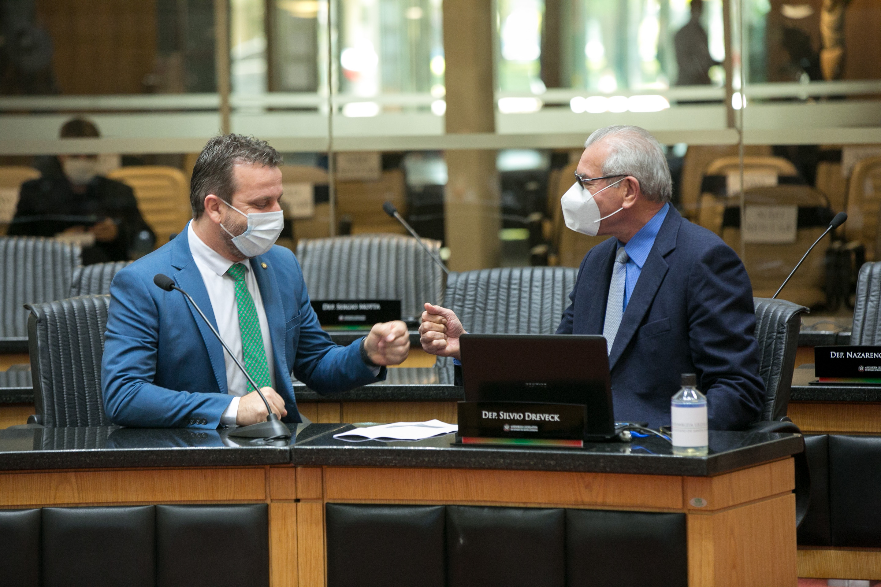 Deputado Jerry Comper (MDB) e Deputado Silvio Dreveck (PP)