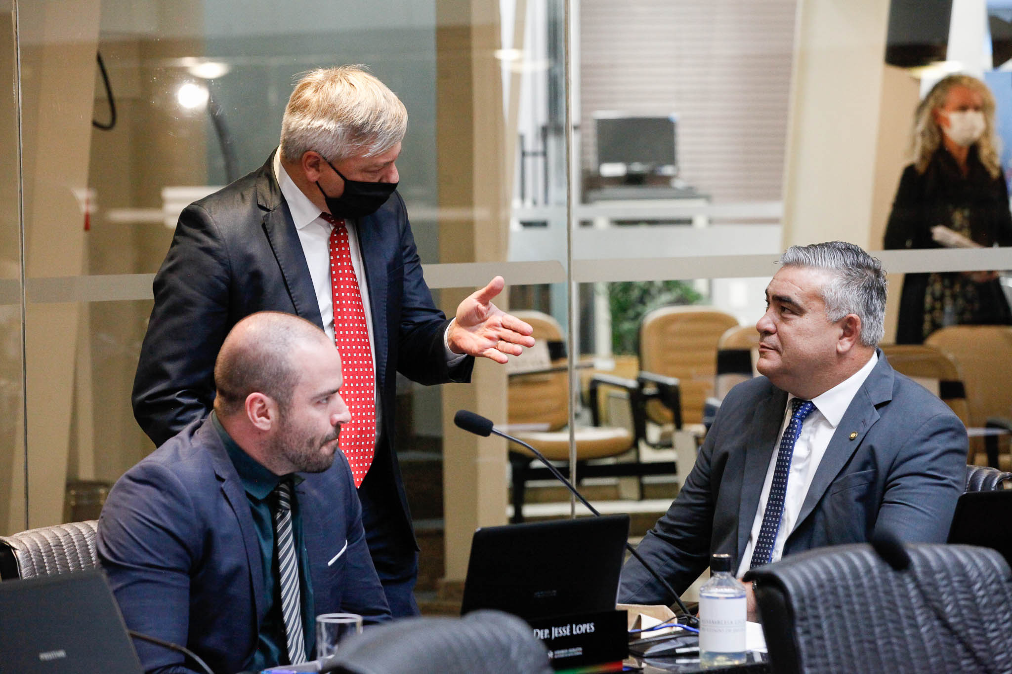 Deputado Jessé Lopes (PSL), Deputado Fabiano da Luz (PT), Deputado Sargento Lima(PL)