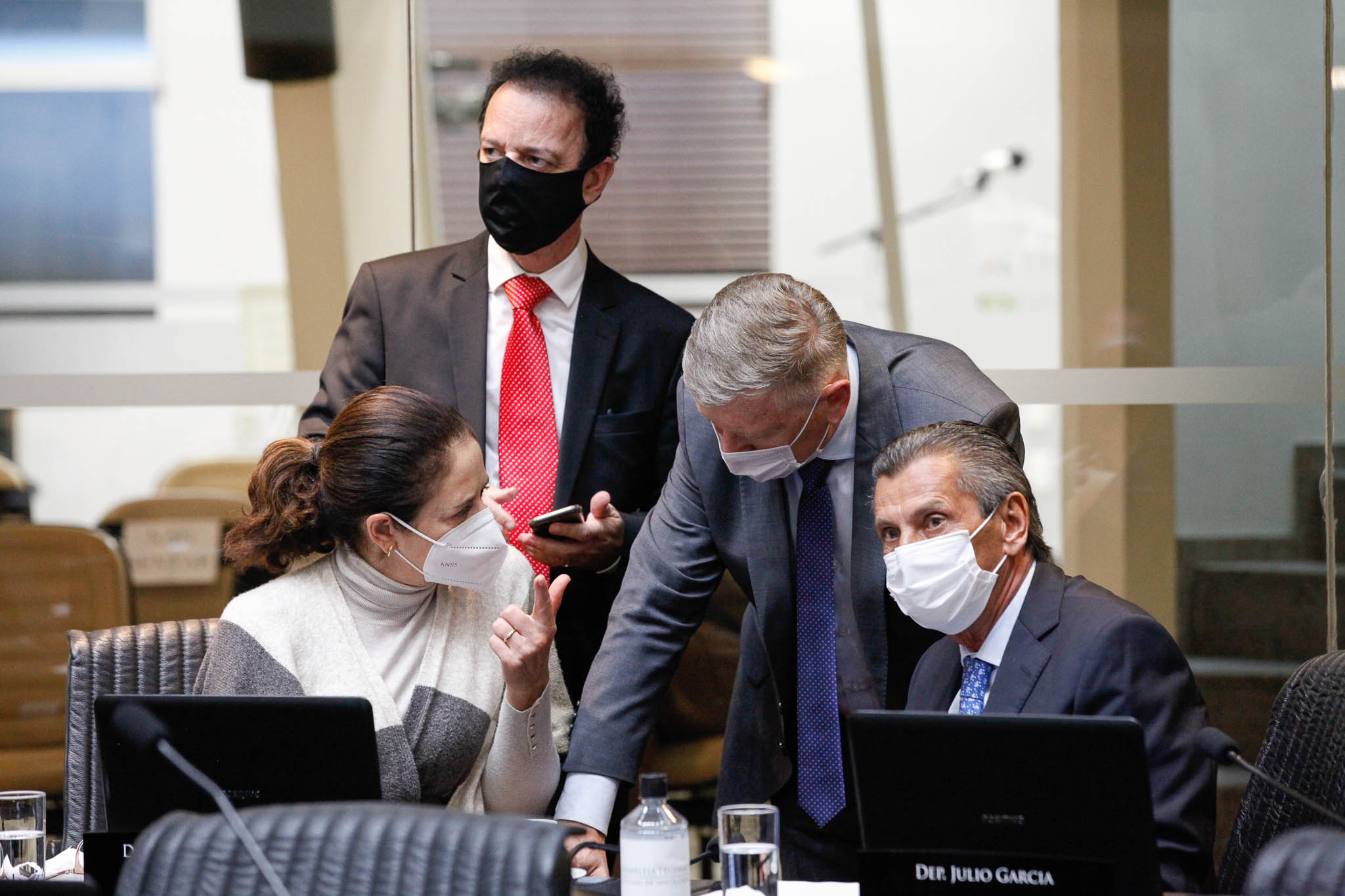 Deputada Marlene Fengler (PSD), Deputado Ismael Santos (PSD), Deputado Milton Hobus (PSD), Deputado Júlio Garcia (PSD)