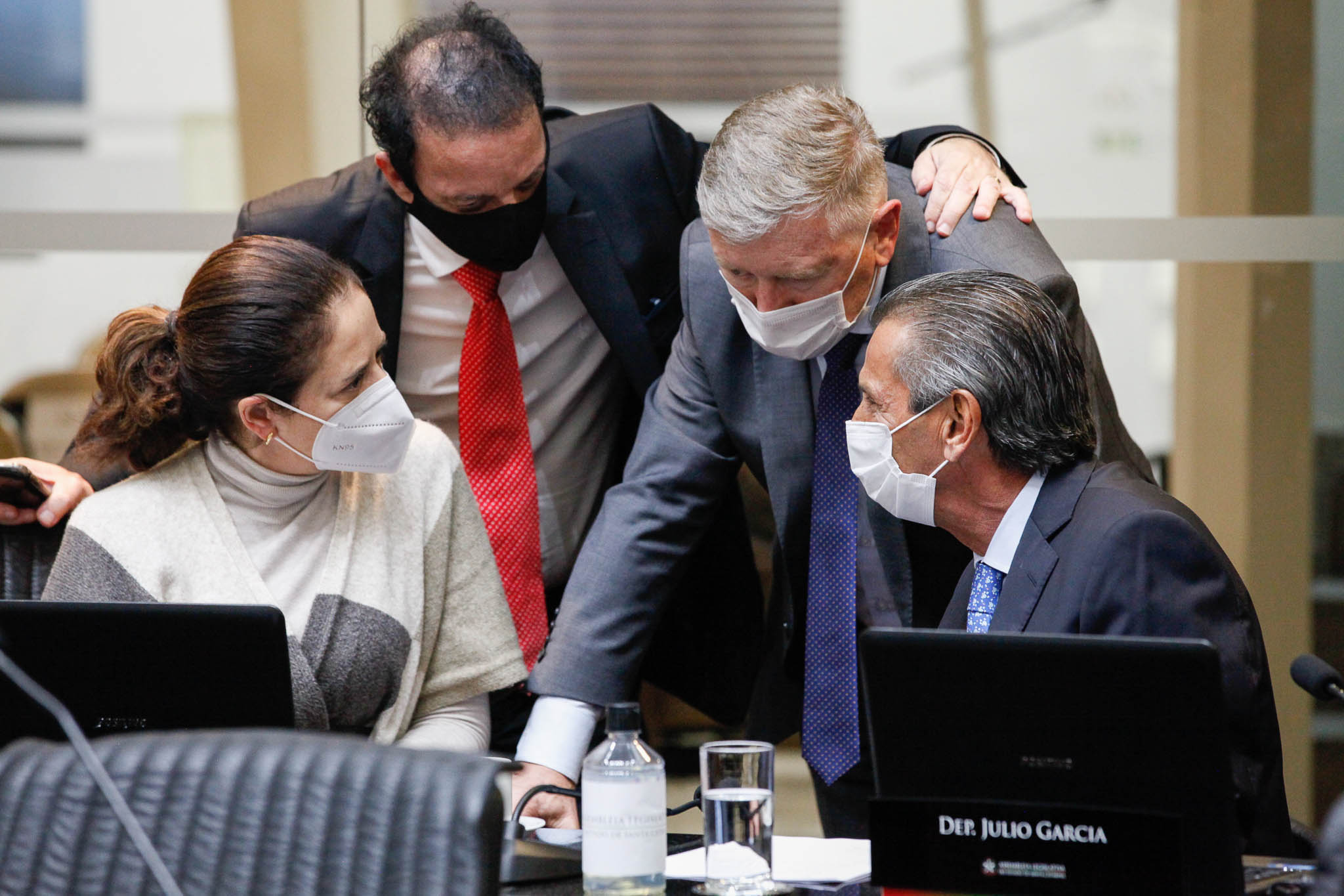 Deputada Marlene Fengler (PSD), Deputado Ismael Santos (PSD), Deputado Milton Hobus (PSD), Deputado Júlio Garcia (PSD)
