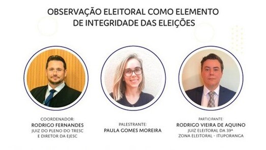Escola Judiciária promove palestra sobre Observação Eleitoral nesta terça (25)
