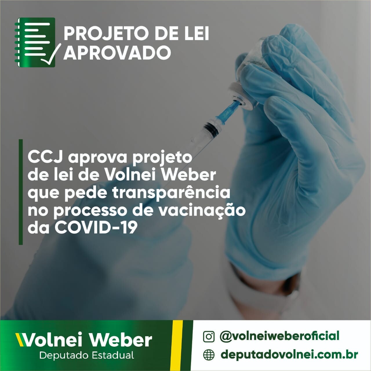 CCJ aprova projeto que pede transparência no processo de vacinação da Covid-19