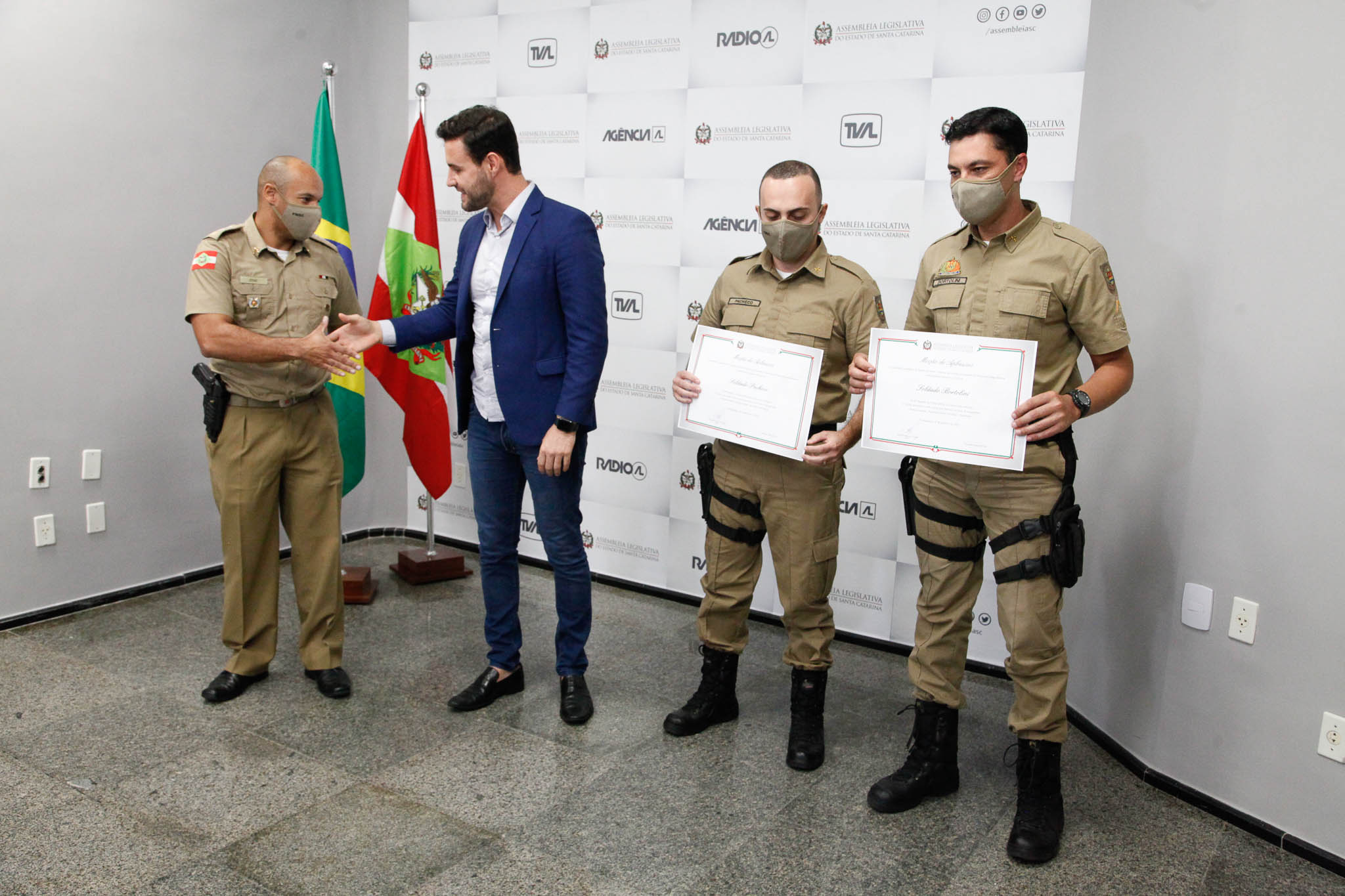 Deputado Felipe Estevão (PSL), Soldado Pacheco, Soldado Bortolini