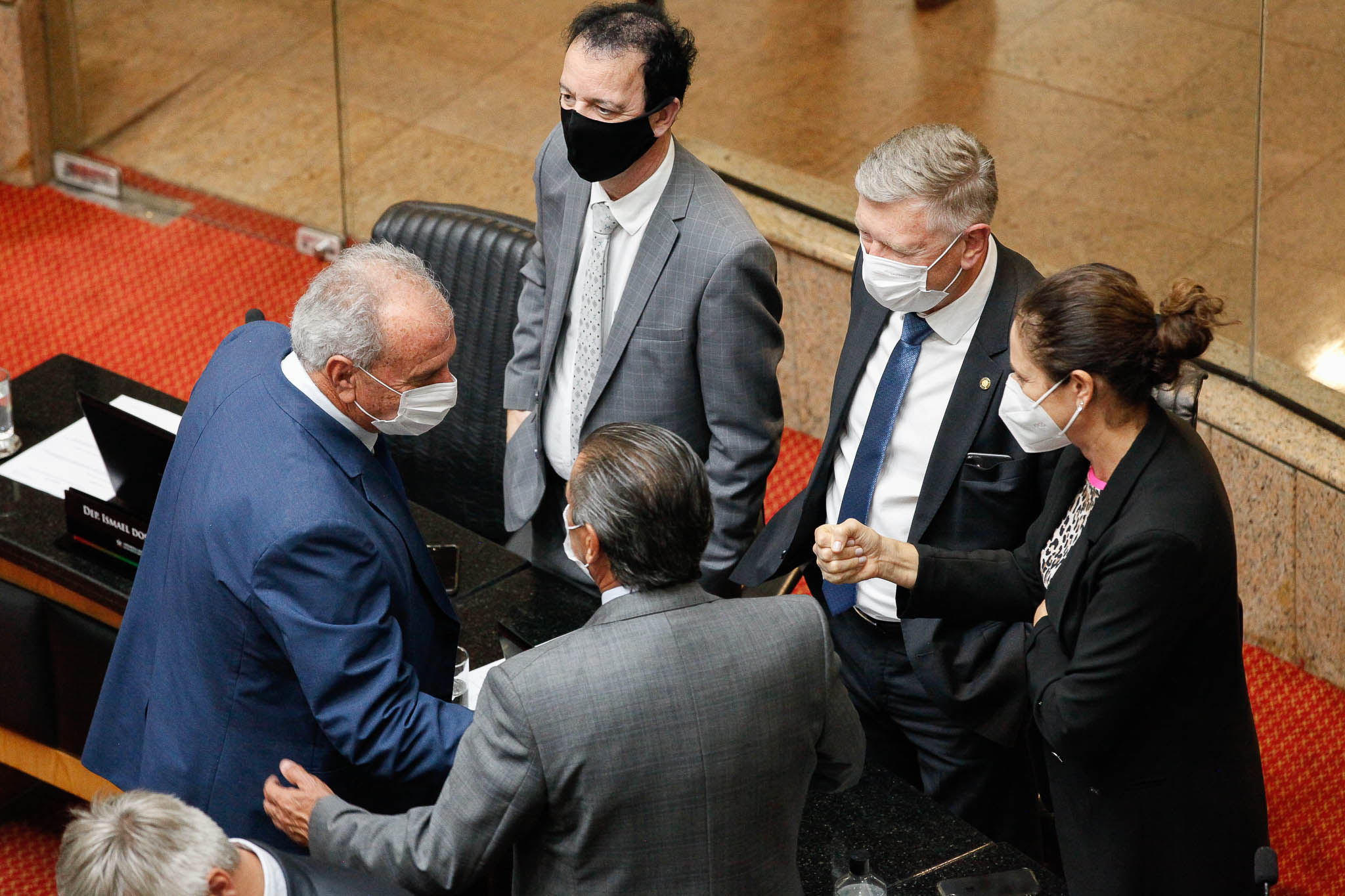 Deputado Nazareno Martins (PSB), Deputado Ismael Santos (PSD), Deputado Milton Hobus (PSD), Deputada Marlene Fengler (PSD, Deputado Júlio Garcia (PSD)