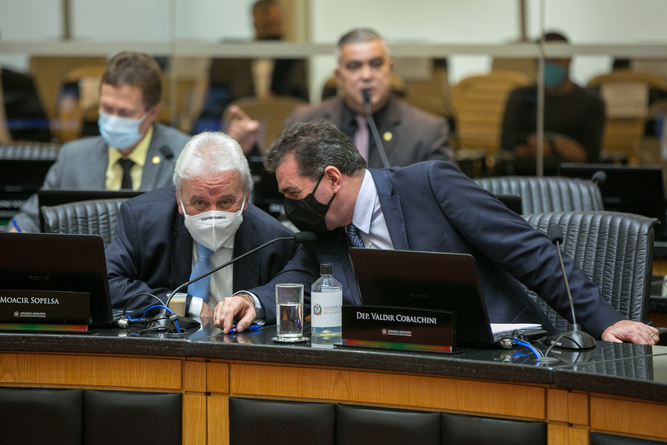 Deputado Moacir Sopelsa (MDB) e Deputado Valdir Cobalchini (MDB)