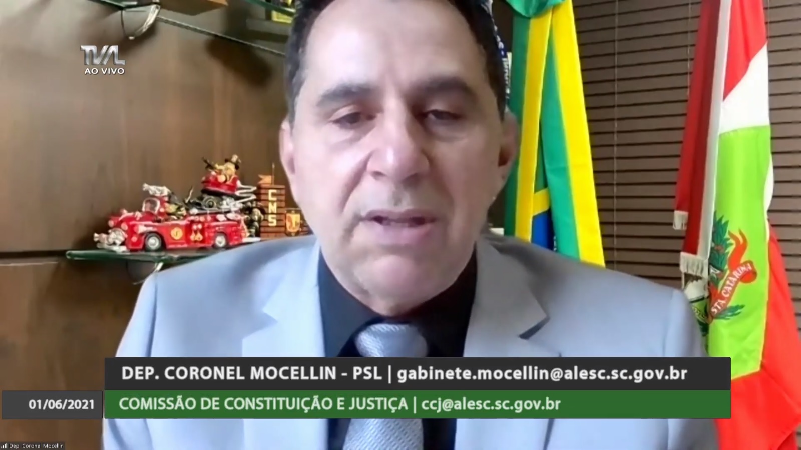 Comissão de Constituição e Justiça - Deputado Coronel Onir Mocelin (PSL)