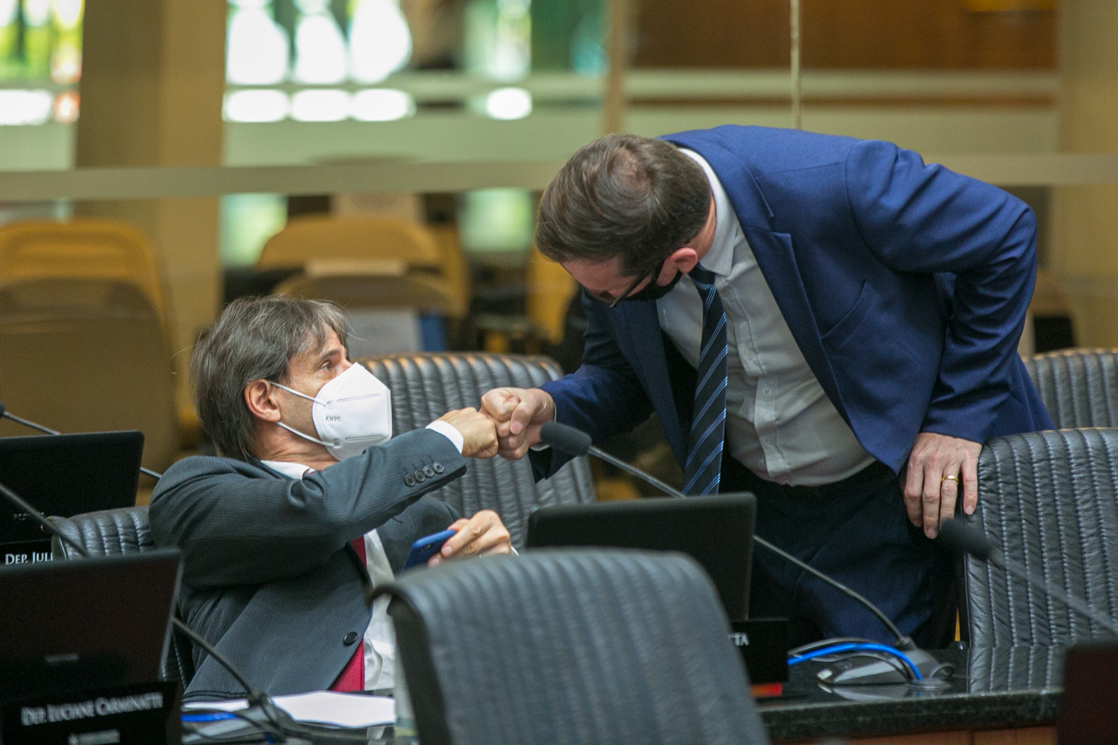 Deputado Neodi Saretta (PT) e Deputado Jair Miotto (PSC)